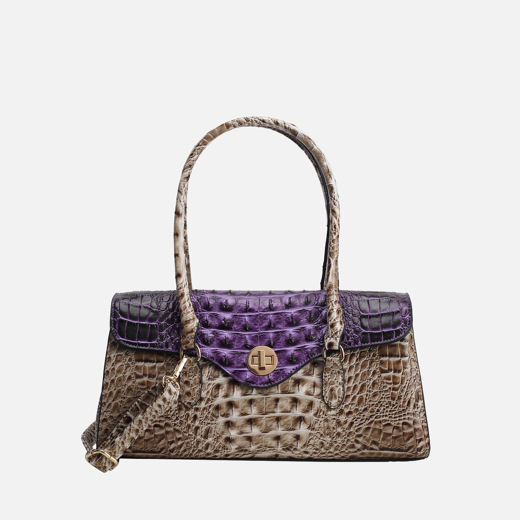 Liviana Croc-Embossed Shoulder Bag-thumbmail-7