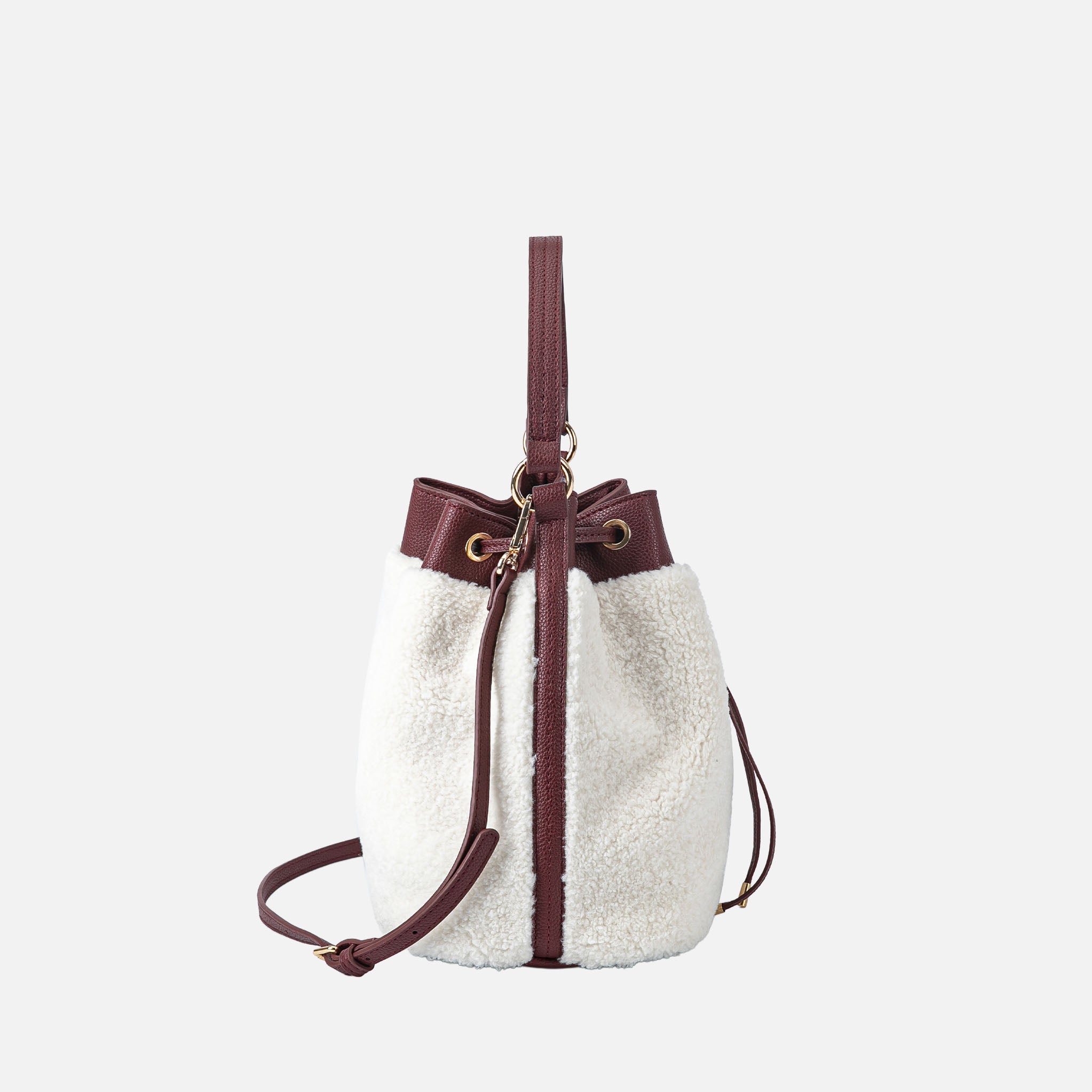 Saryn Faux Fur Bucket Bag and Set-thumbmail-7