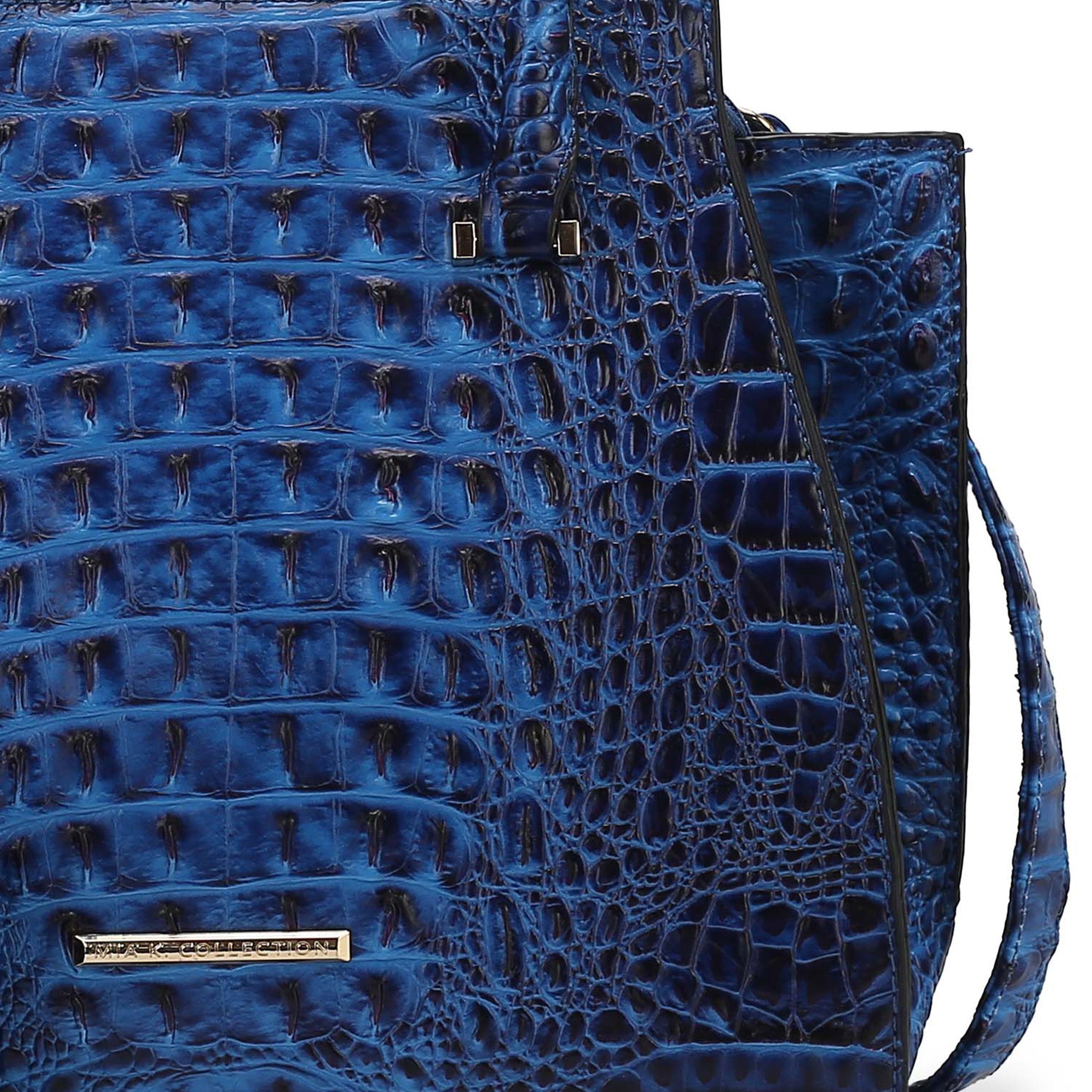 Viridiana Croc Tote Bag and Set-thumbmail-2