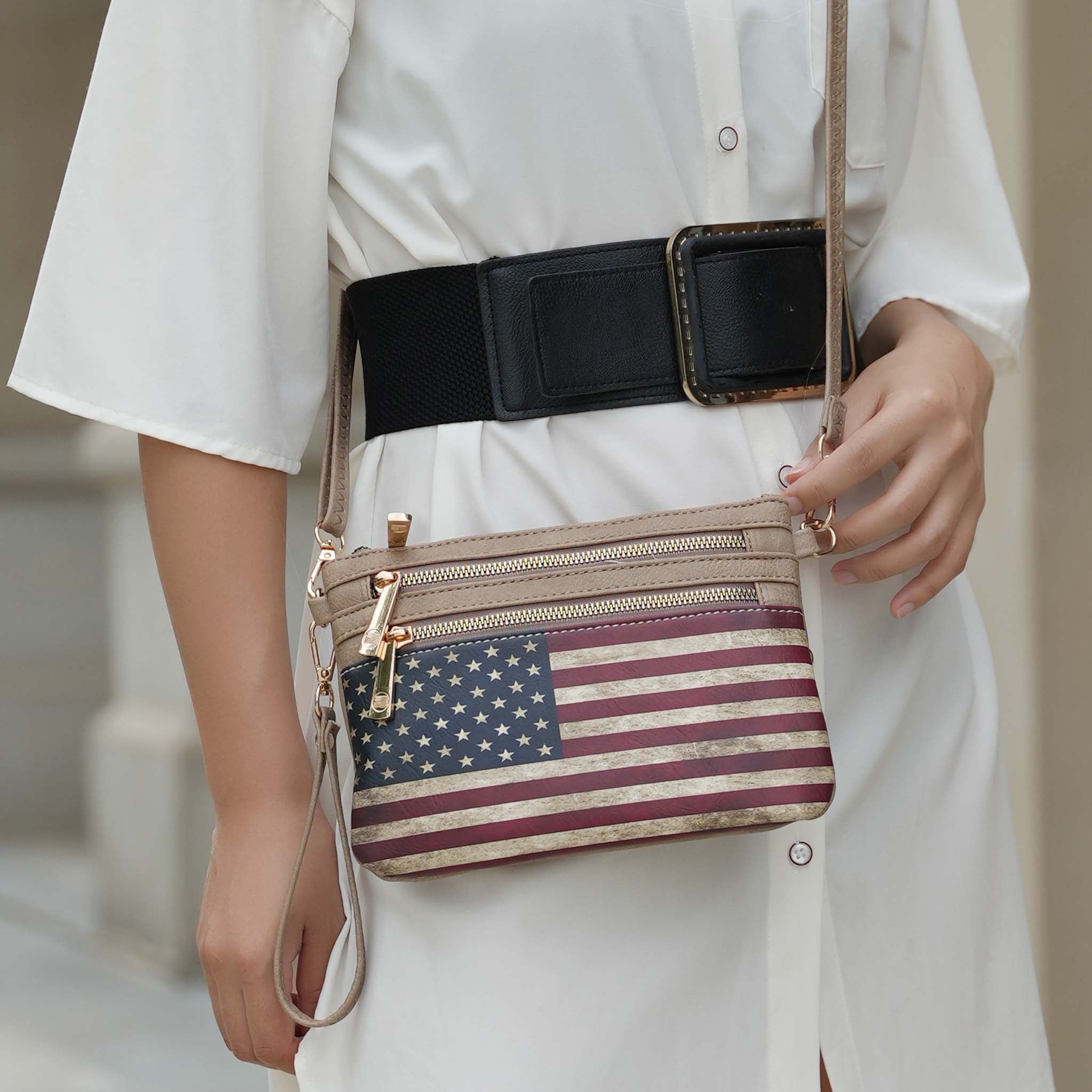 Alisson Printed Flag Crossbody Bag-thumbmail-11