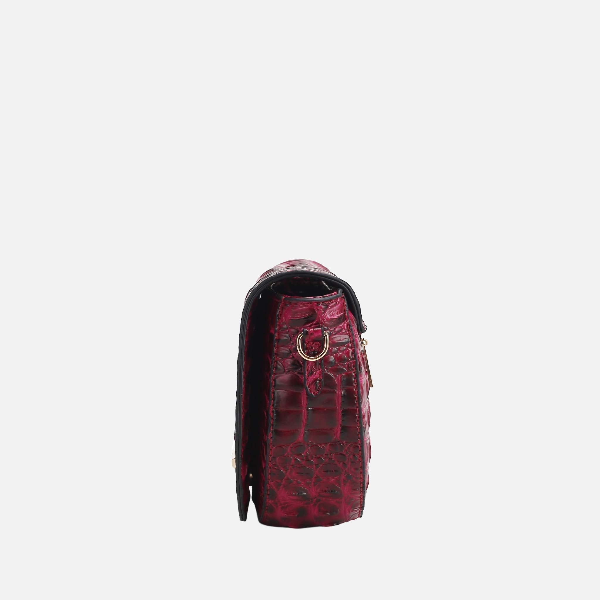 Amalia Solid Croc Crossbody Bag-thumbmail-11