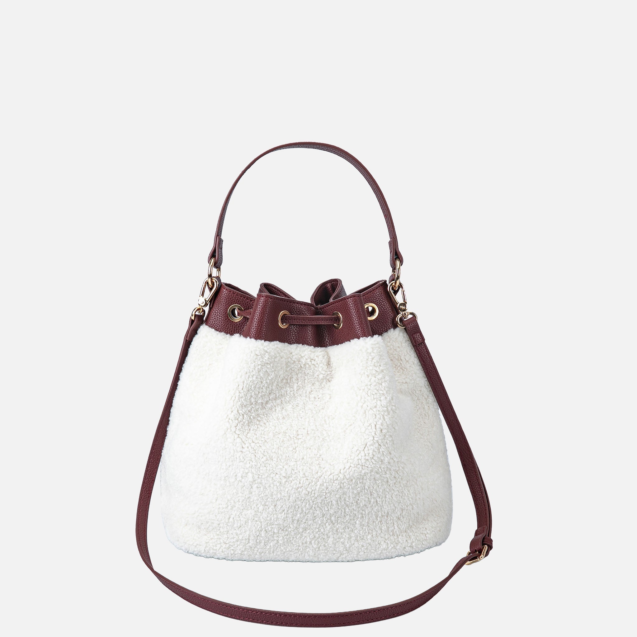 Saryn Faux Fur Bucket Bag and Set-thumbmail-3