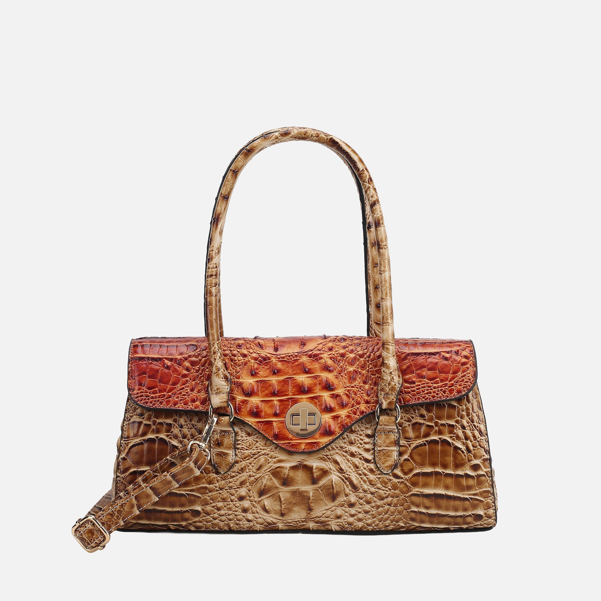 Liviana Croc-Embossed Shoulder Bag-thumbmail-9