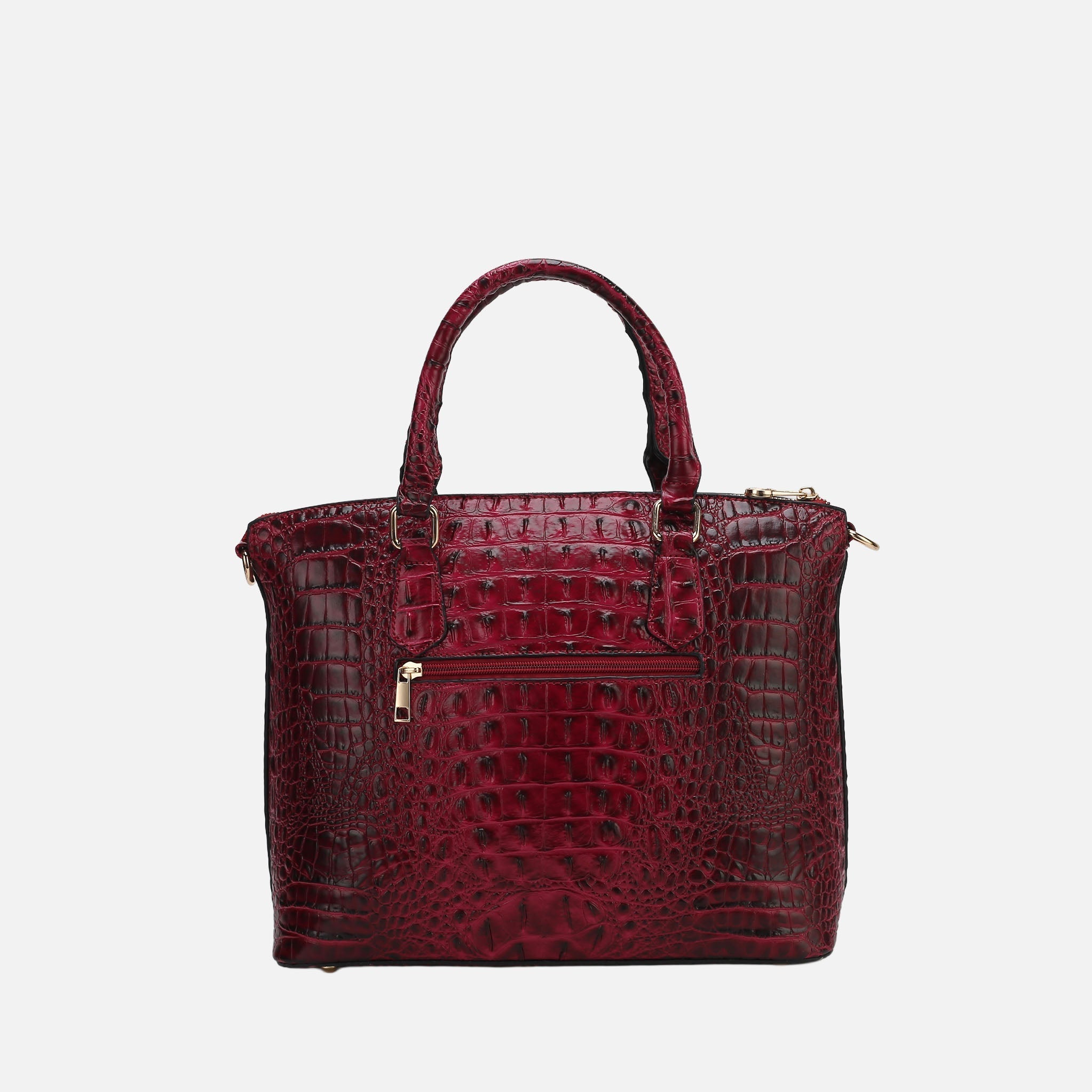 Liora Croc Embossed Tote Bag and Set-thumbmail-5