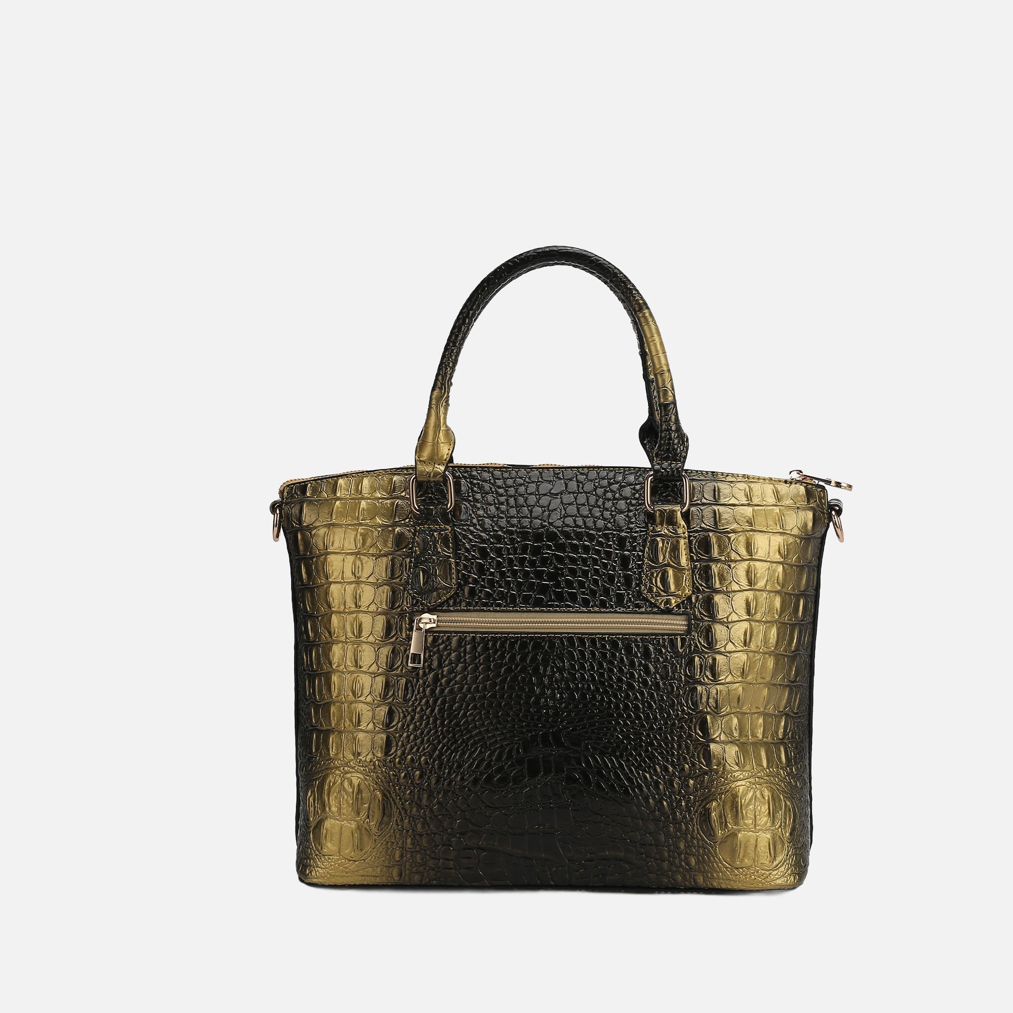 Liora Croc-Embossed Tote Bag and Set-thumbmail-3