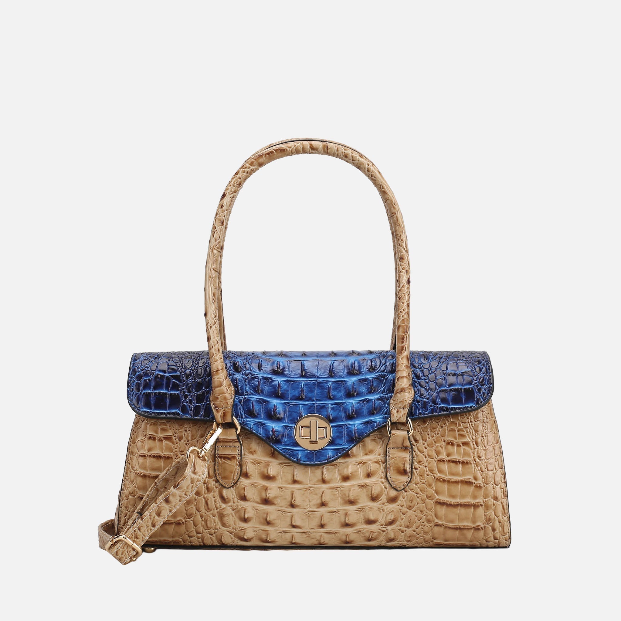 Liviana Croc-Embossed Shoulder Bag-thumbmail-8