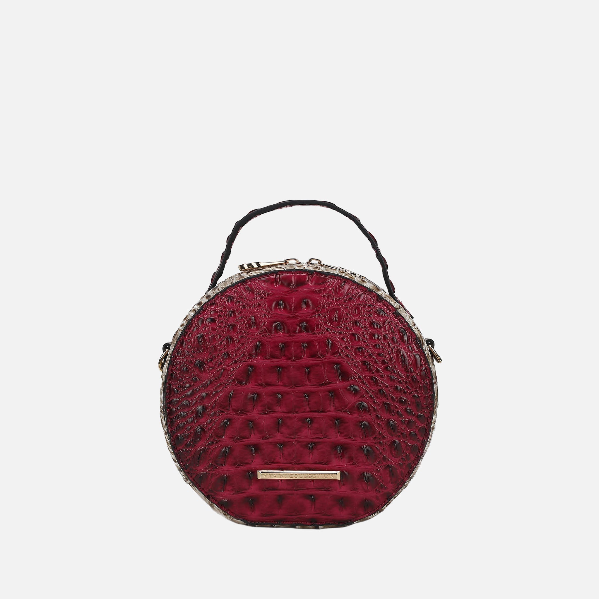 Ynnari Croc Round Crossbody Bag-thumbmail-1