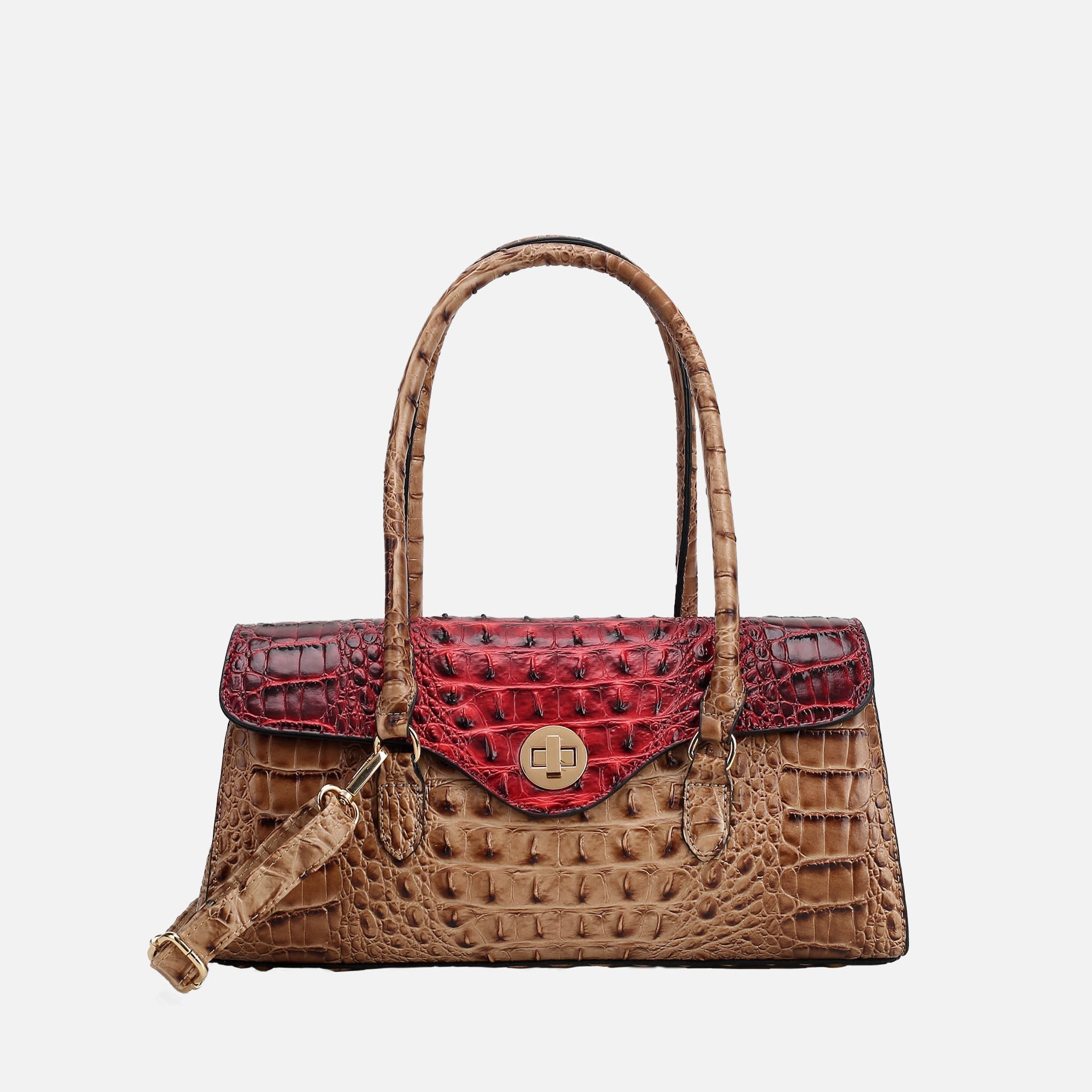 Liviana Croc-Embossed Shoulder Bag-thumbmail-10