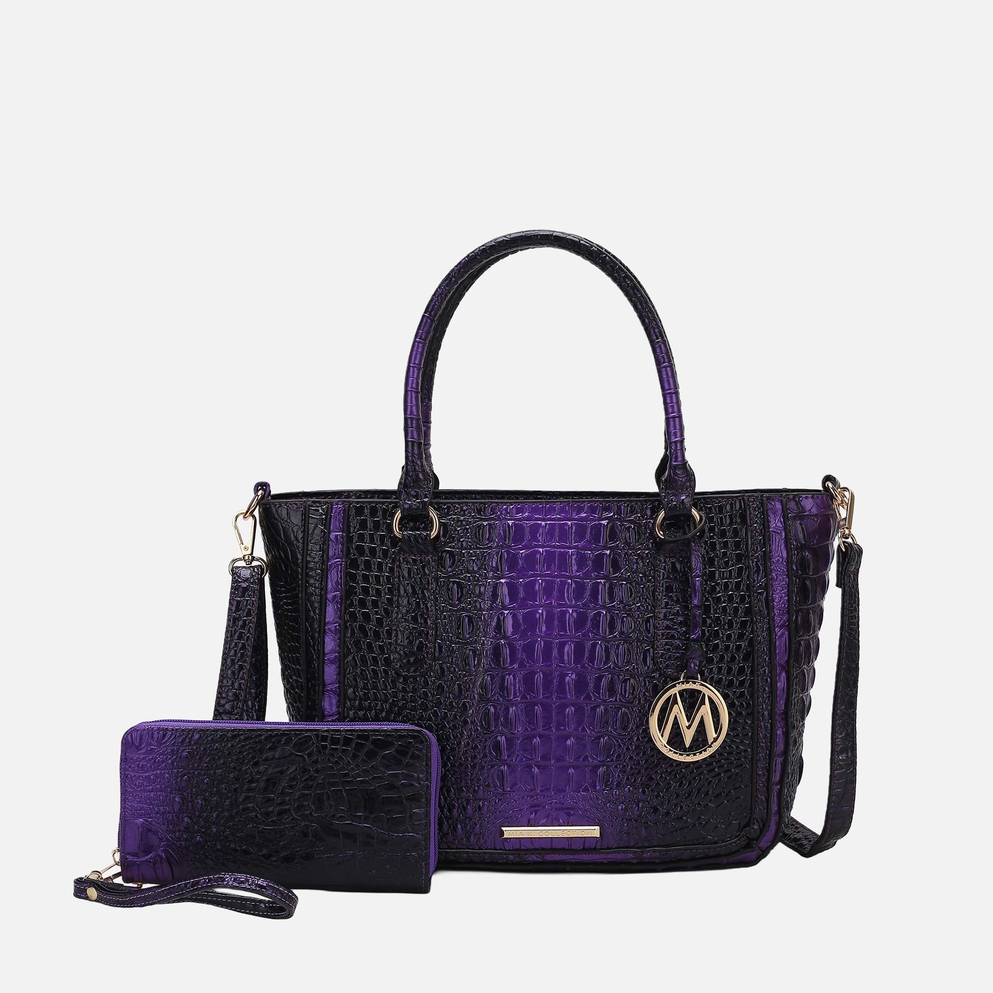 Bonnie Croc-Embossed Handbag and Set-thumbmail-7