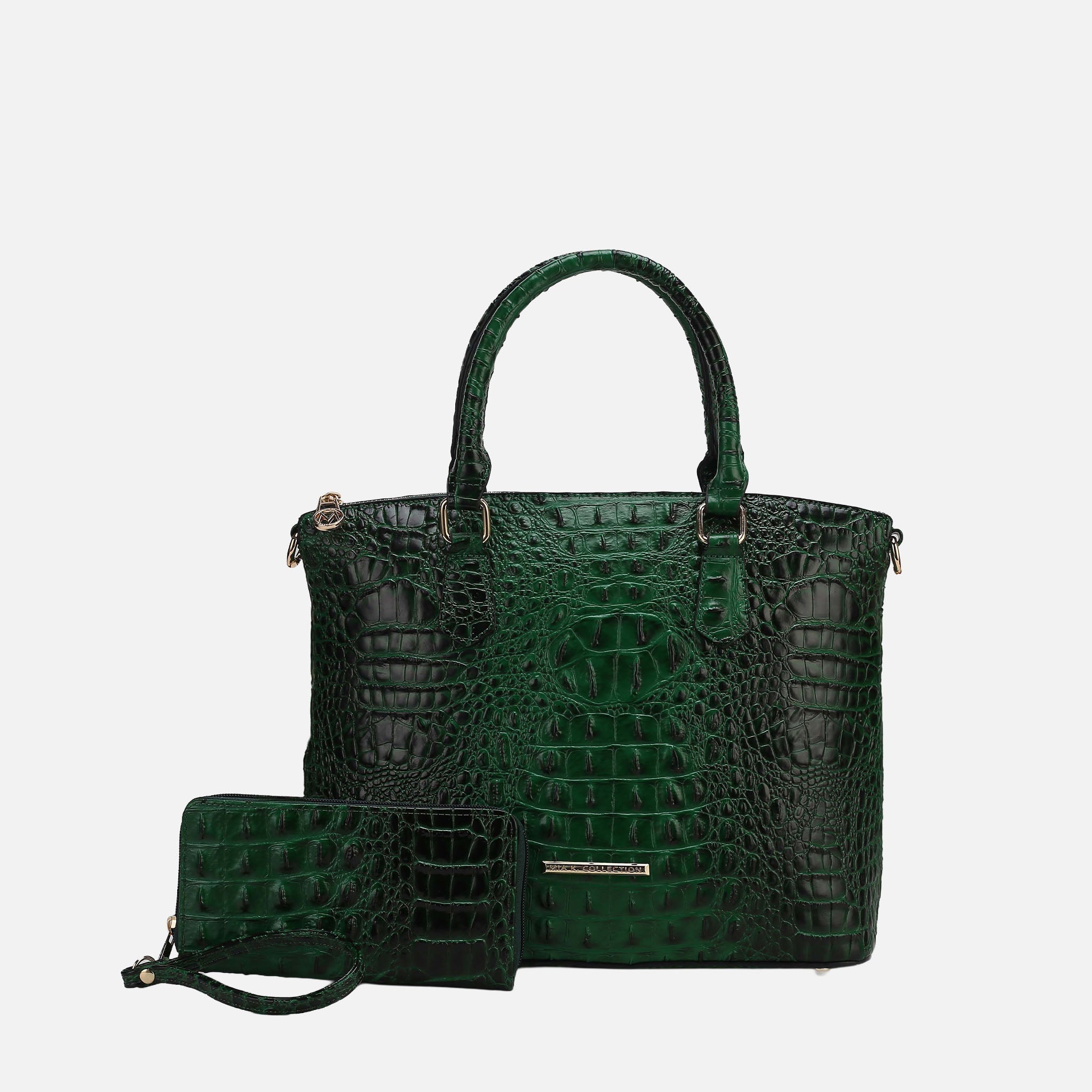 Liora Croc Embossed Tote Bag and Set-thumbmail-2