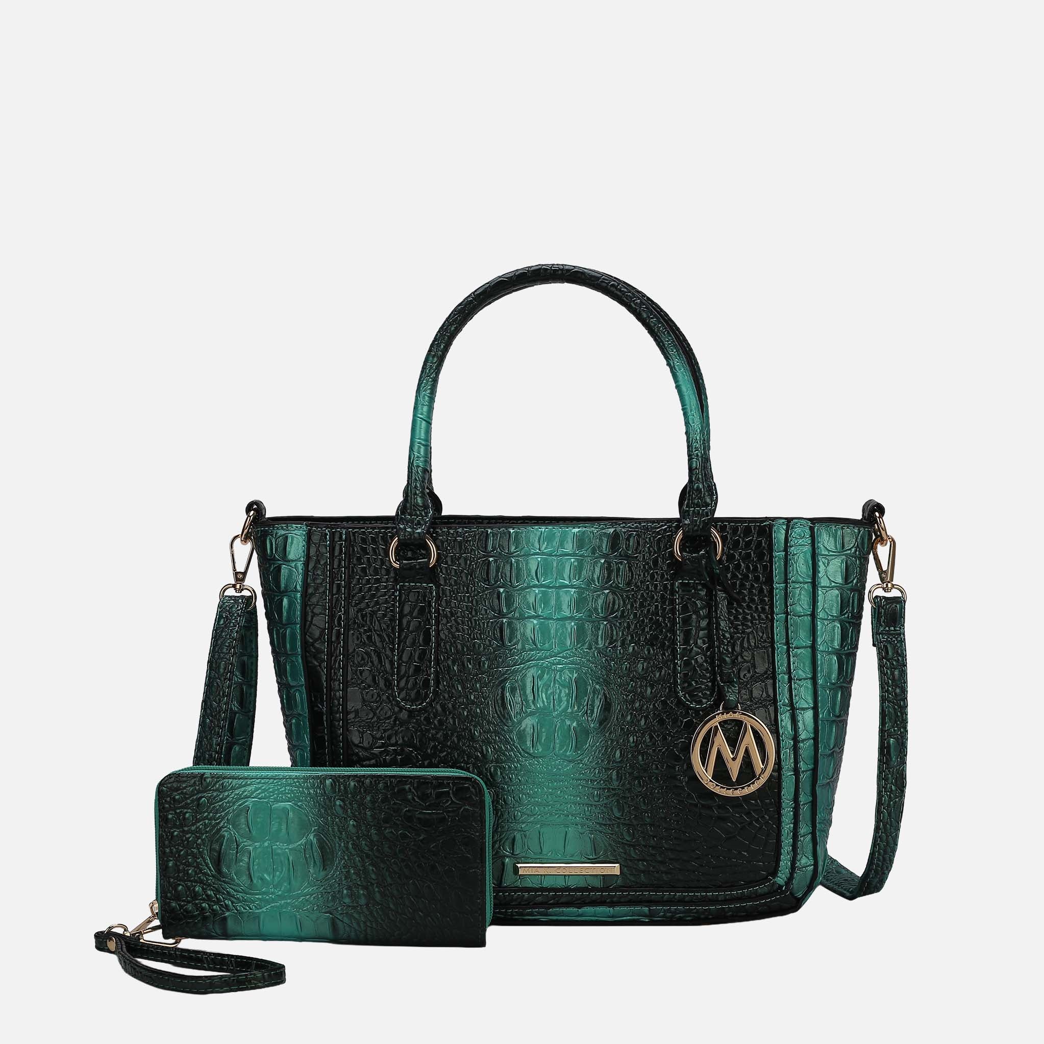 Bonnie Croc-Embossed Handbag and Set-thumbmail-5