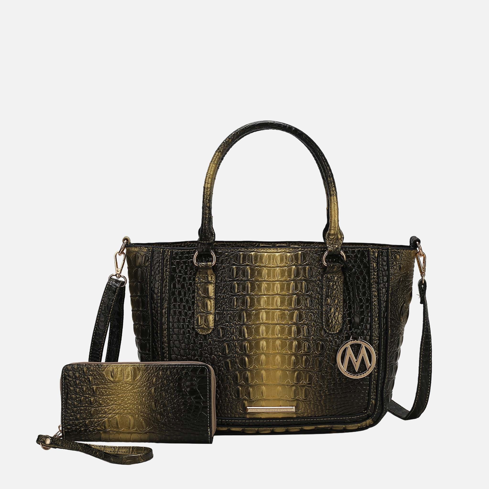 Bonnie Croc-Embossed Handbag and Set-thumbmail-6