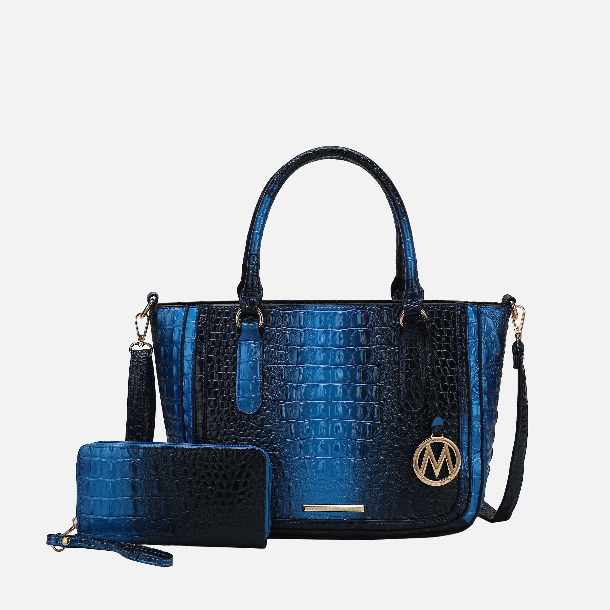 Bonnie Croc-Embossed Handbag and Set-thumbmail-3