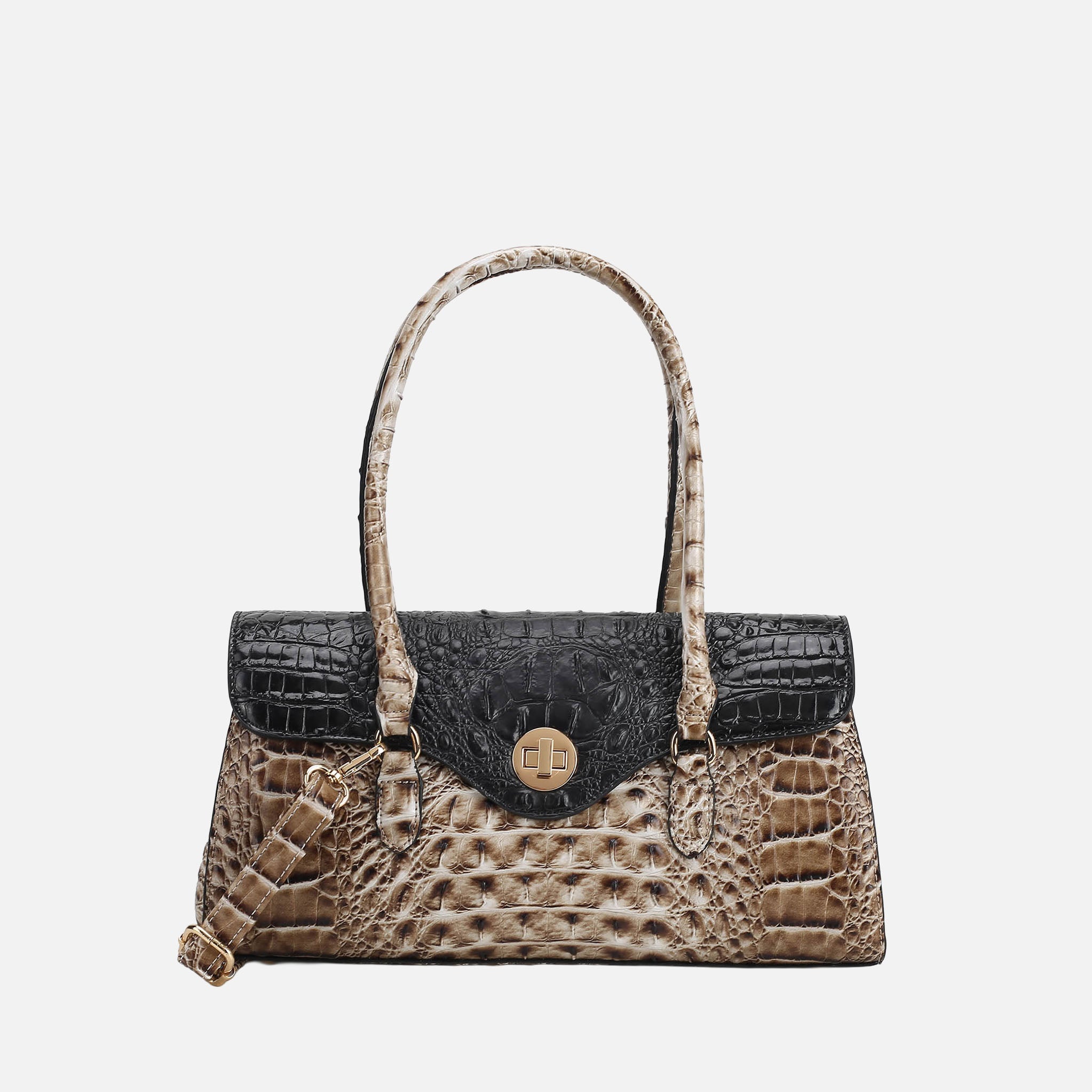 Liviana Croc-Embossed Shoulder Bag-thumbmail-11