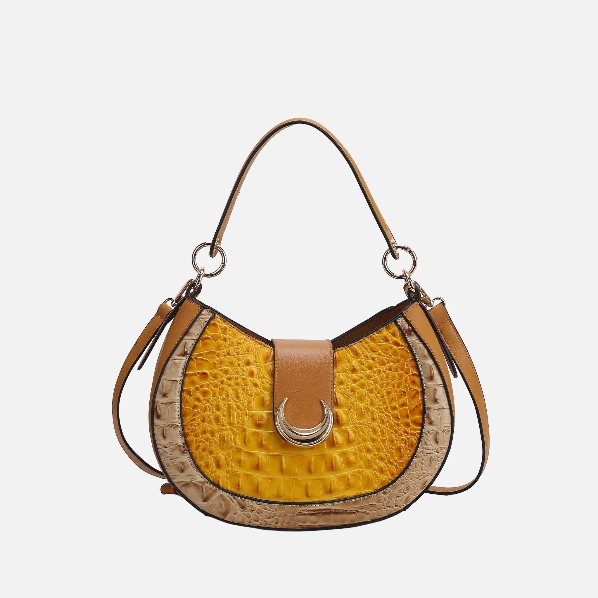 Jain Croc-Embossed Shoulder Bag-thumbmail-5