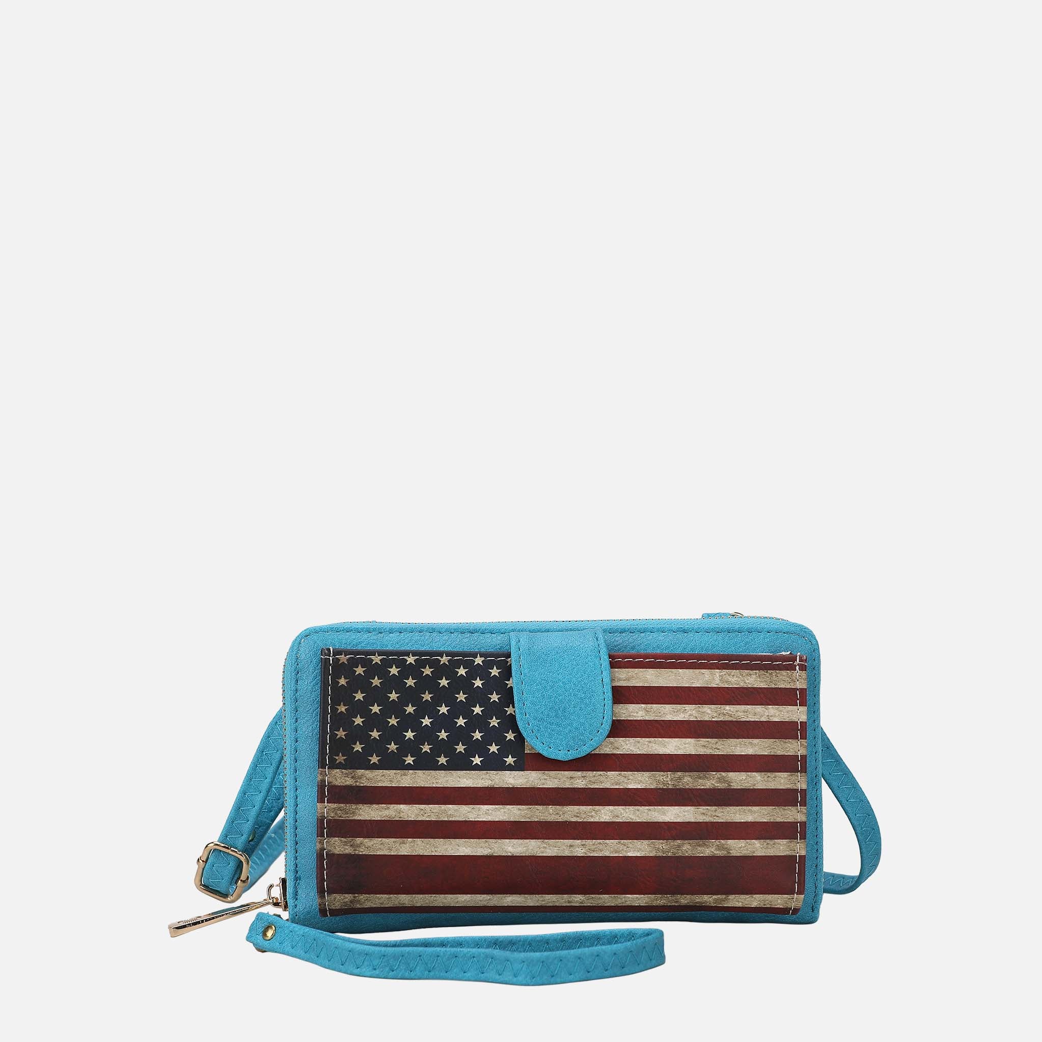 Kiara Printed Flag Phone Crossbody Bag-thumbmail-10