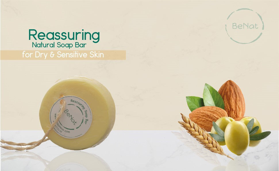 Reassuring Soap Bar. Wheat, Olive, and Almond Oil.-thumbmail-9
