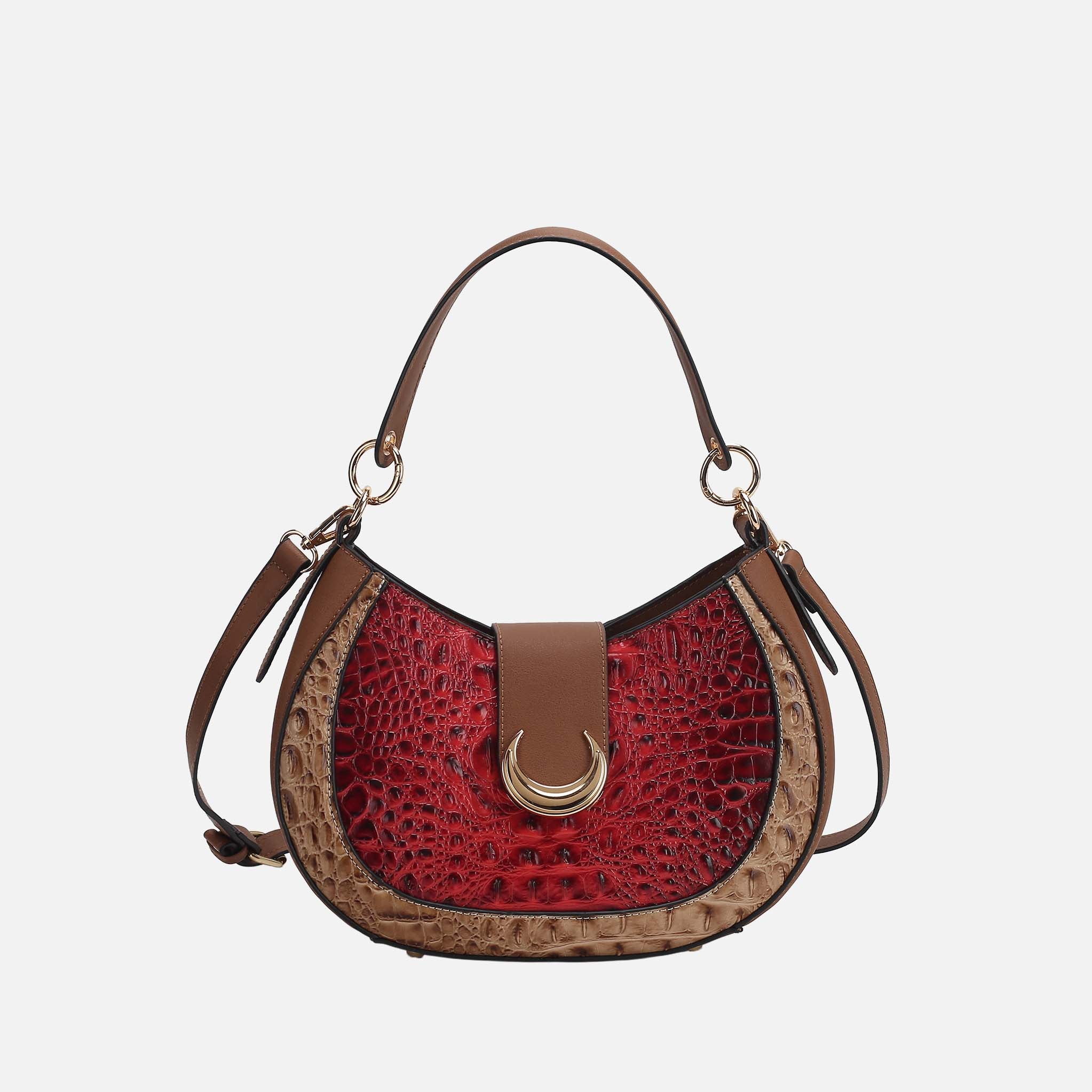 Jain Croc-Embossed Shoulder Bag-thumbmail-7