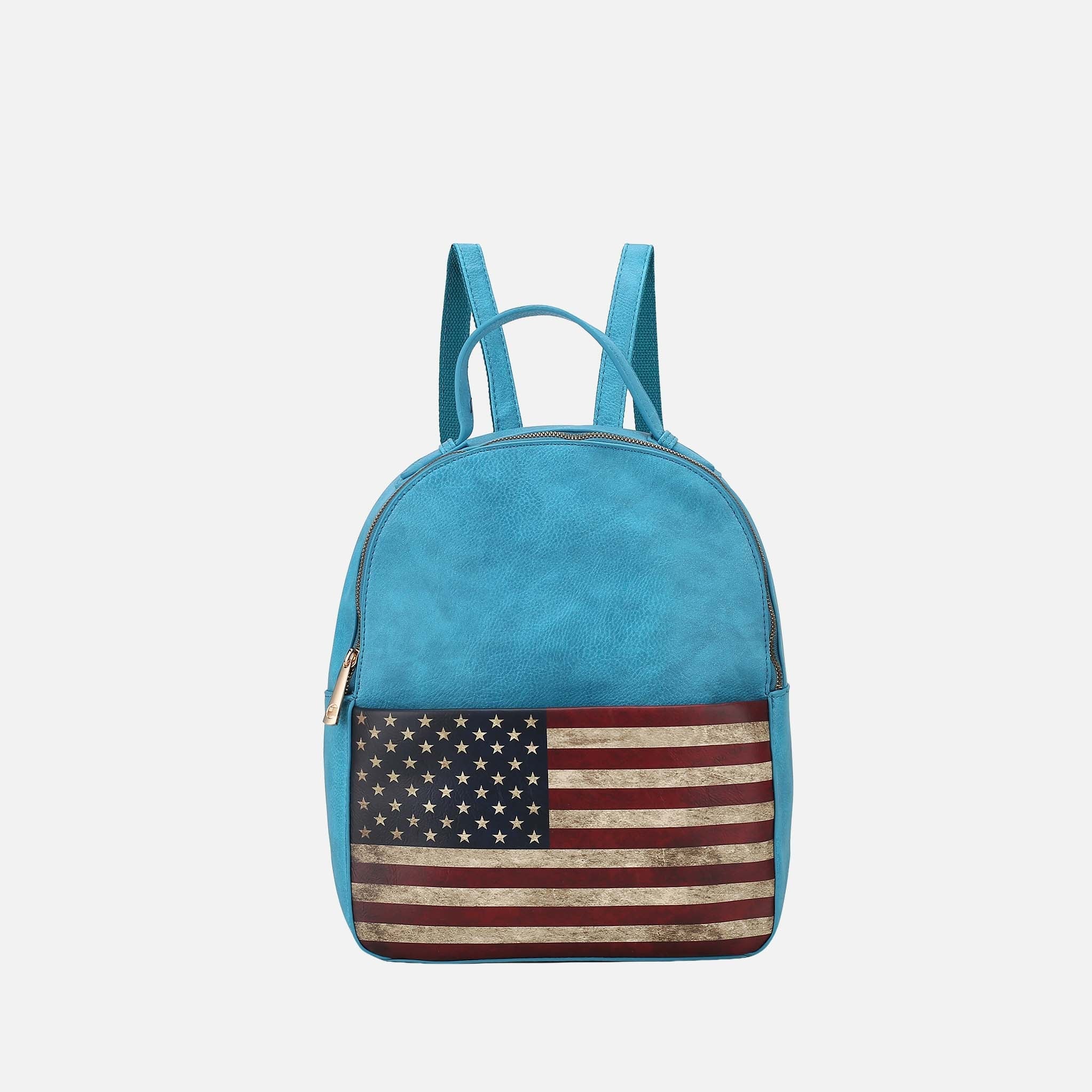 Briella Flag Print Backpack-thumbmail-3