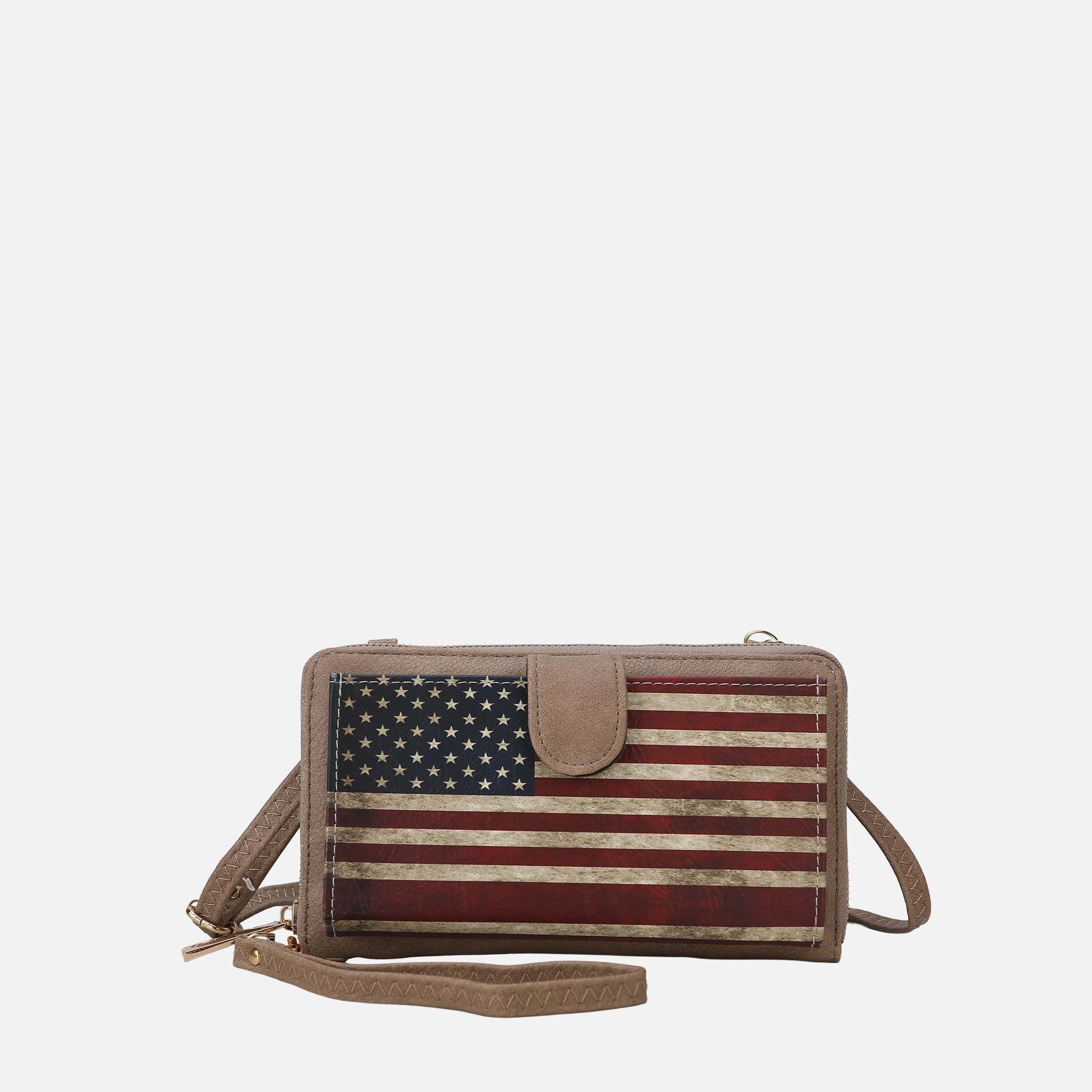 Kiara Printed Flag Phone Crossbody Bag-thumbmail-4