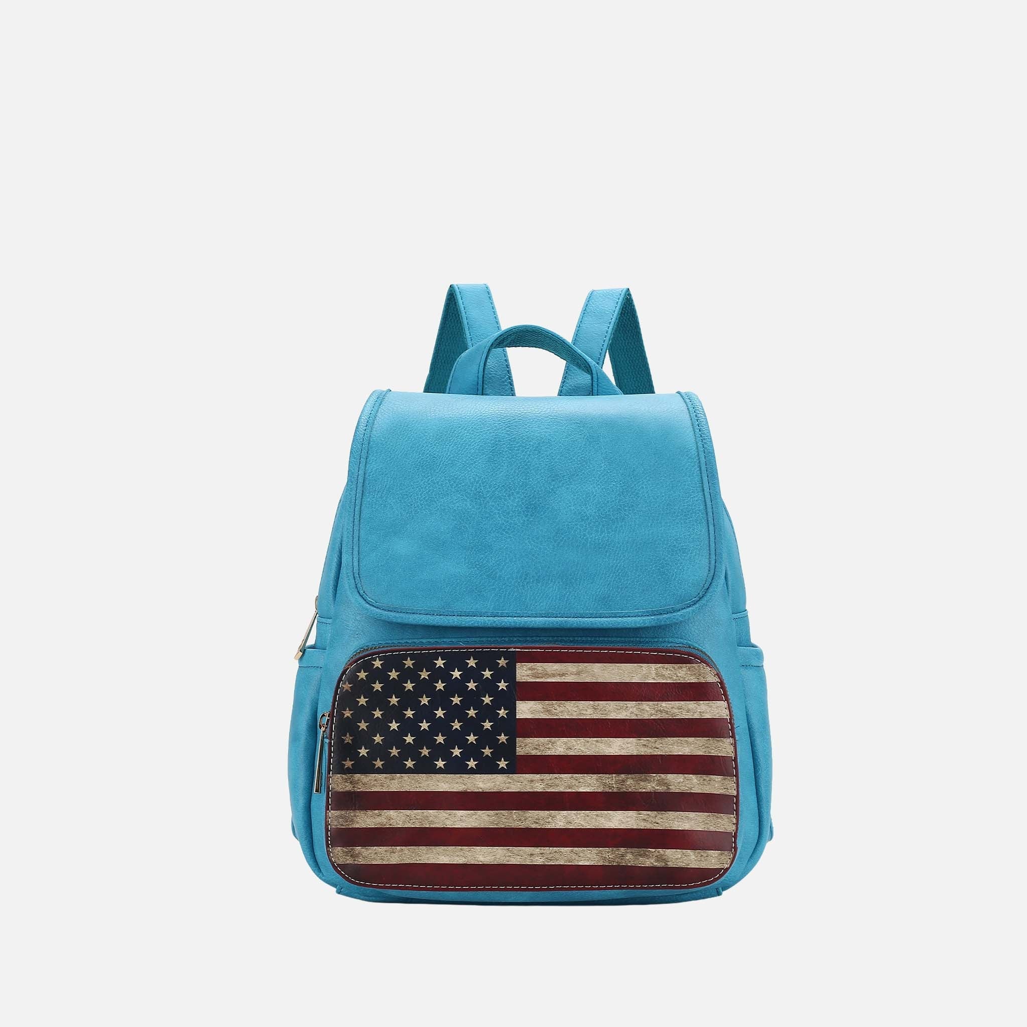 Regina Printed Flag Backpack-thumbmail-7