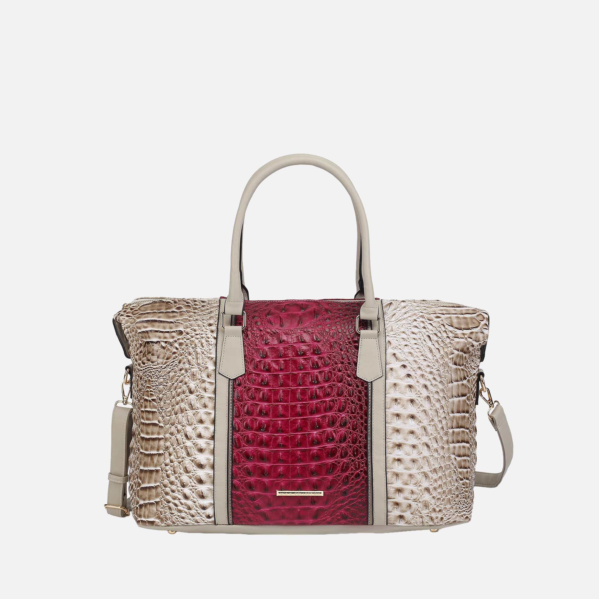 Raven Croc Embossed Duffel Bag-thumbmail-4