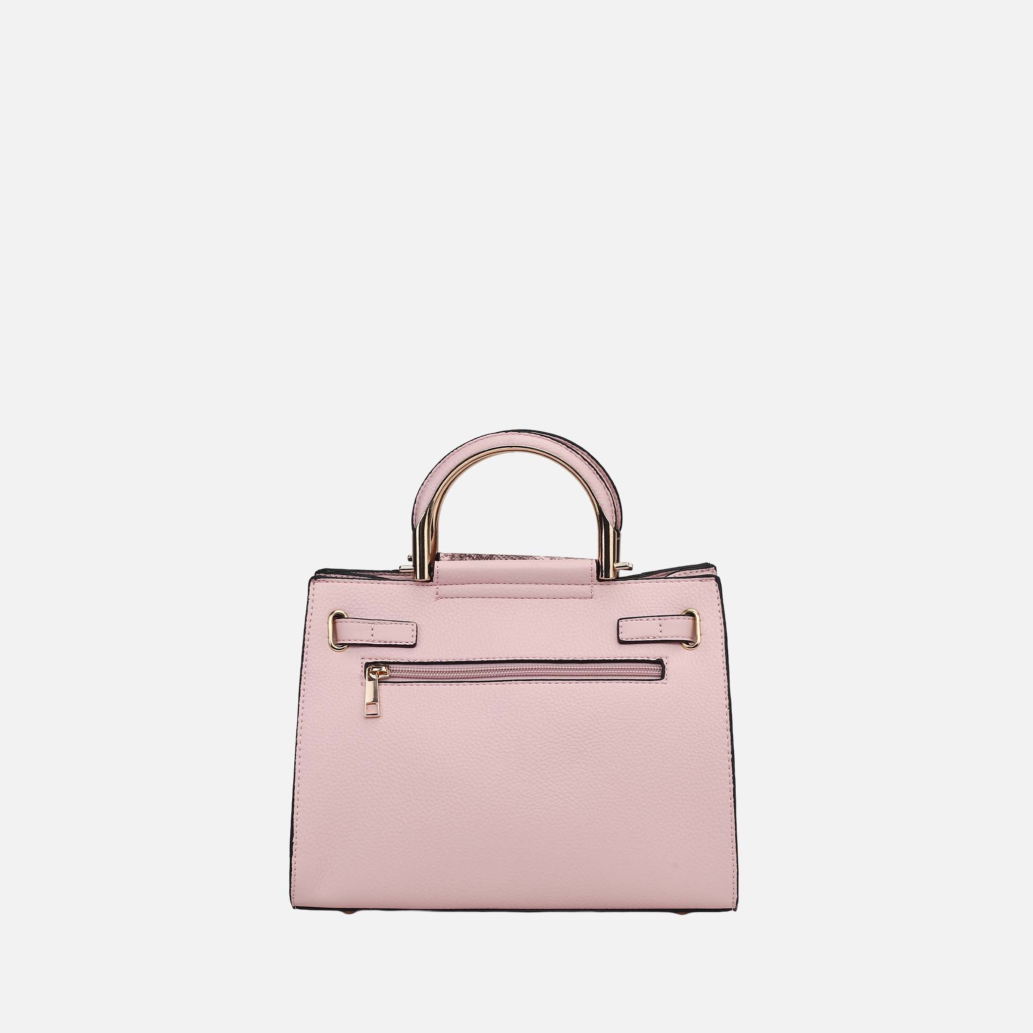 Cassia Snake Embossed Satchel Bag-thumbmail-10