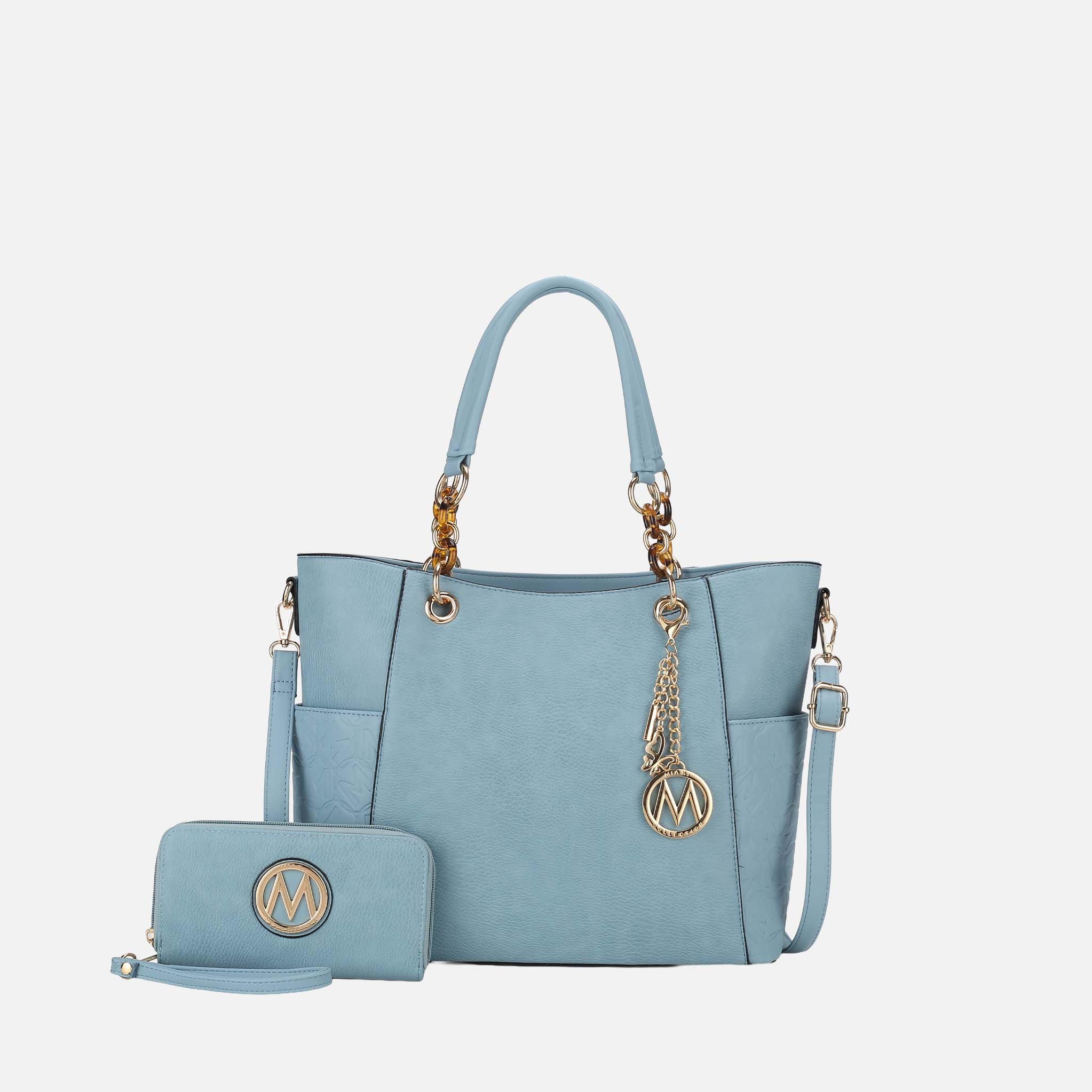 Merlina Embossed Tote Bag and Set-thumbmail-14