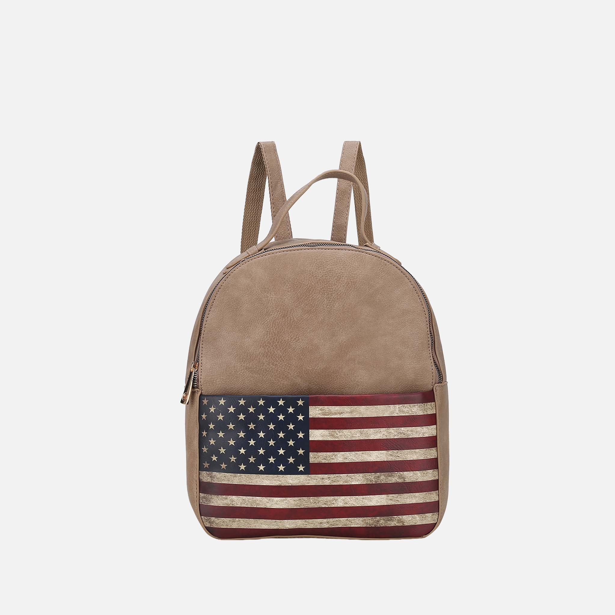 Briella Flag Print Backpack-thumbmail-1