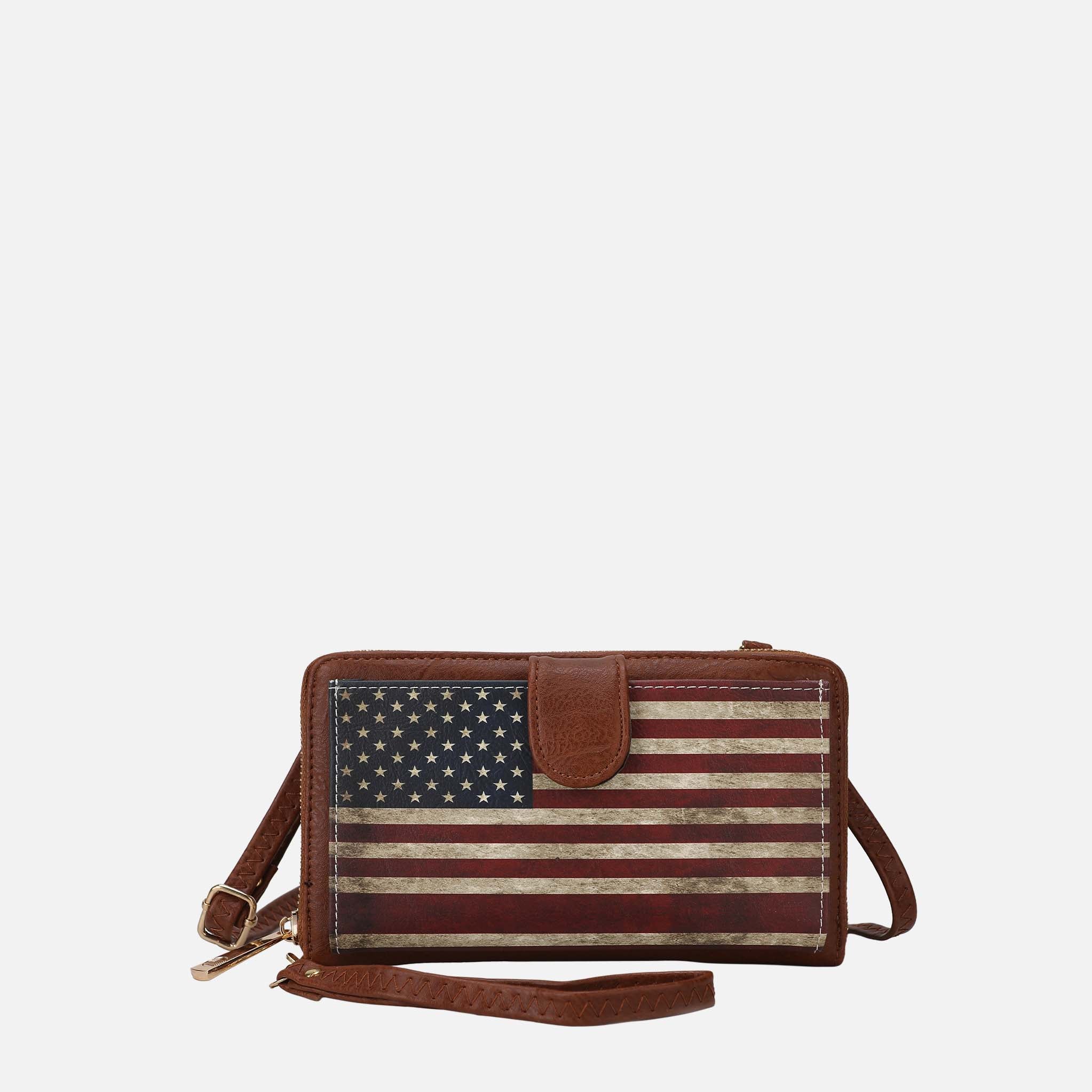 Kiara Printed Flag Phone Crossbody Bag-thumbmail-10