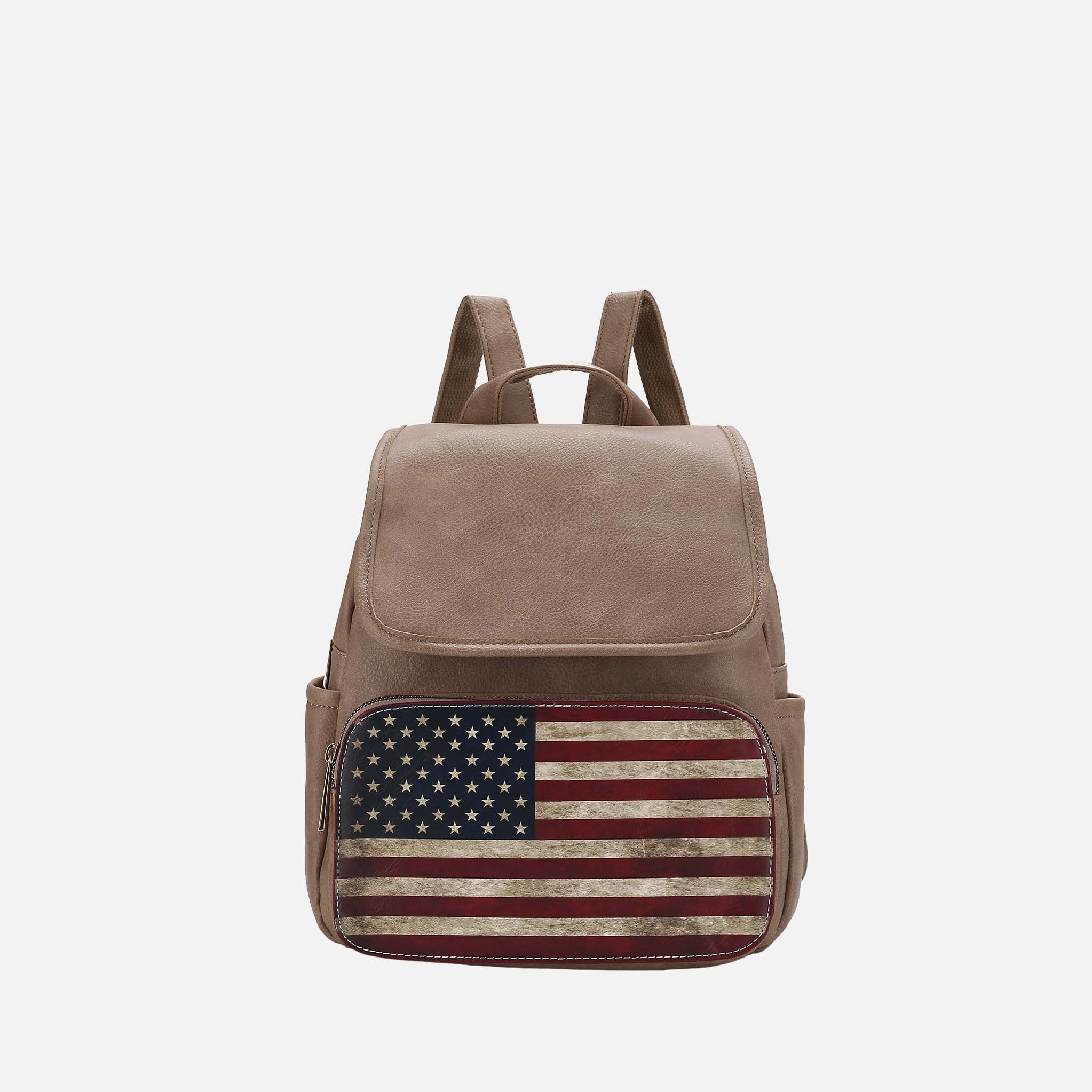 Regina Printed Flag Backpack-thumbmail-7