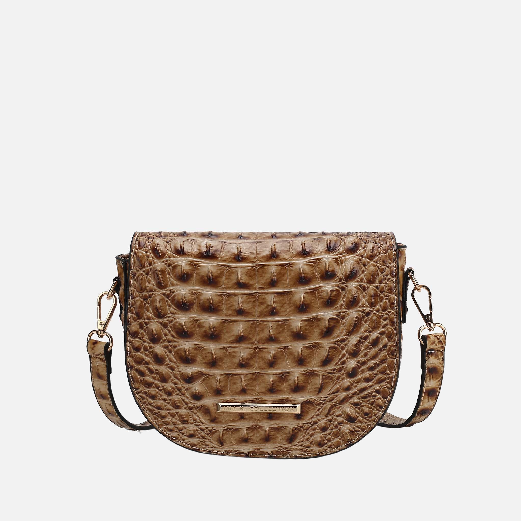 Amalia Solid Croc Crossbody Bag-thumbmail-7