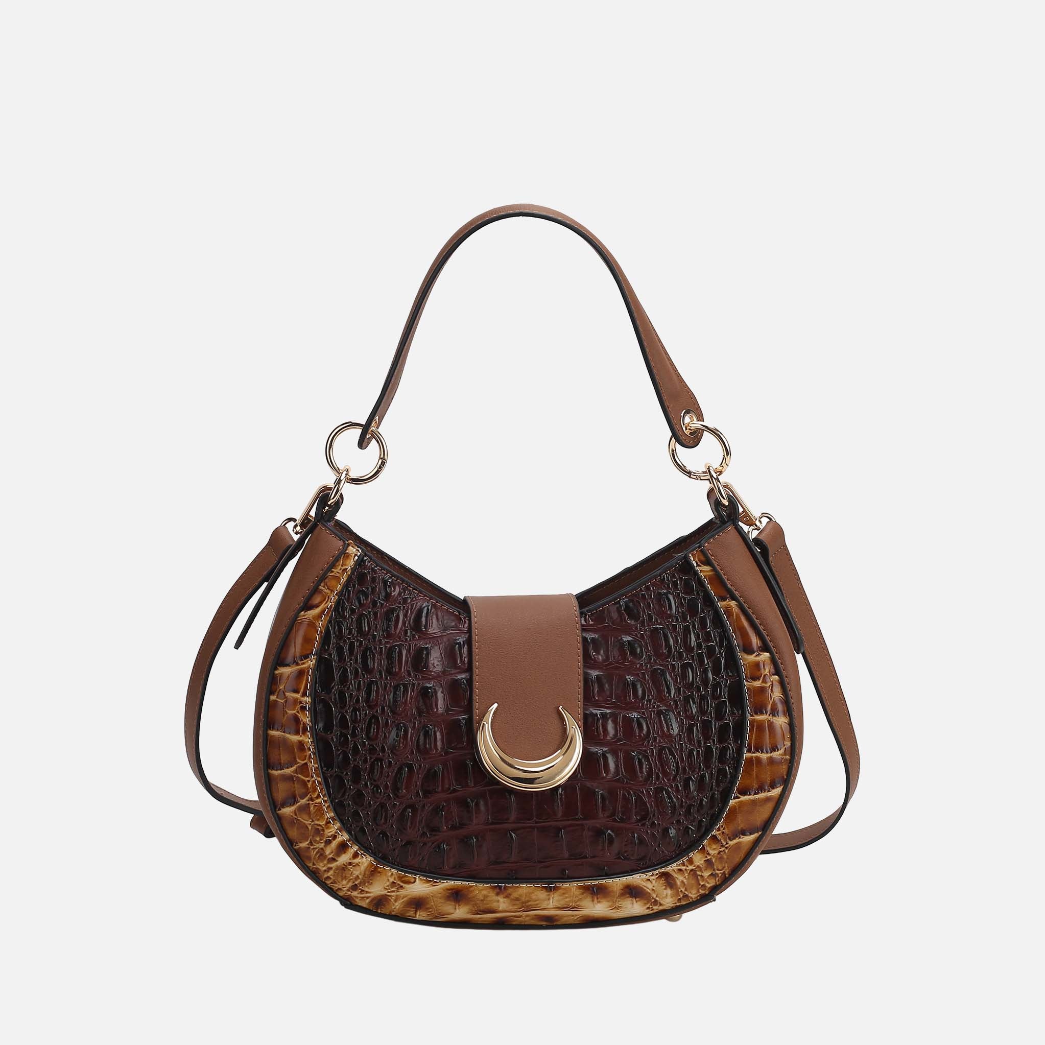 Jain Croc-Embossed Shoulder Bag-thumbmail-9