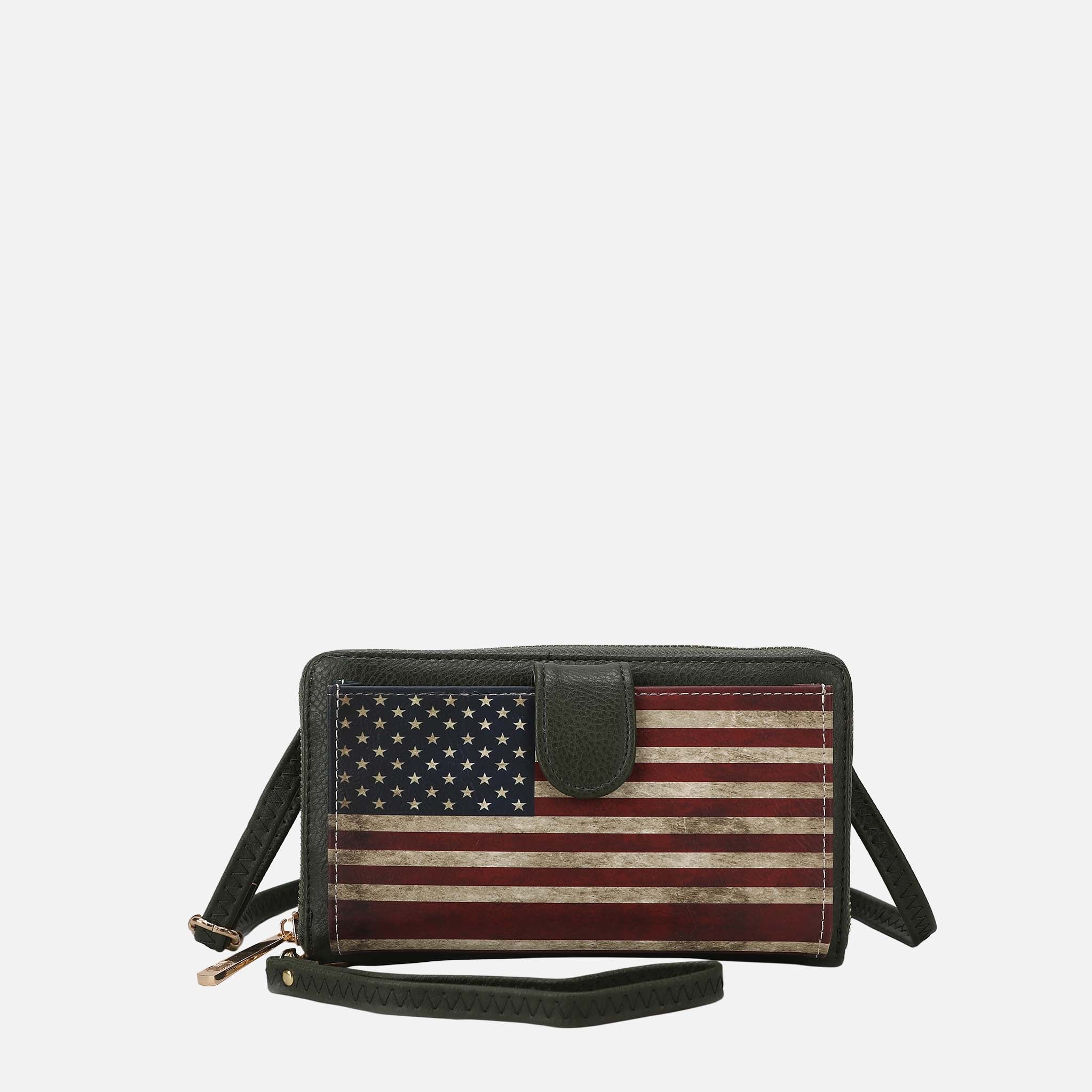 Kiara Printed Flag Phone Crossbody Bag-thumbmail-7