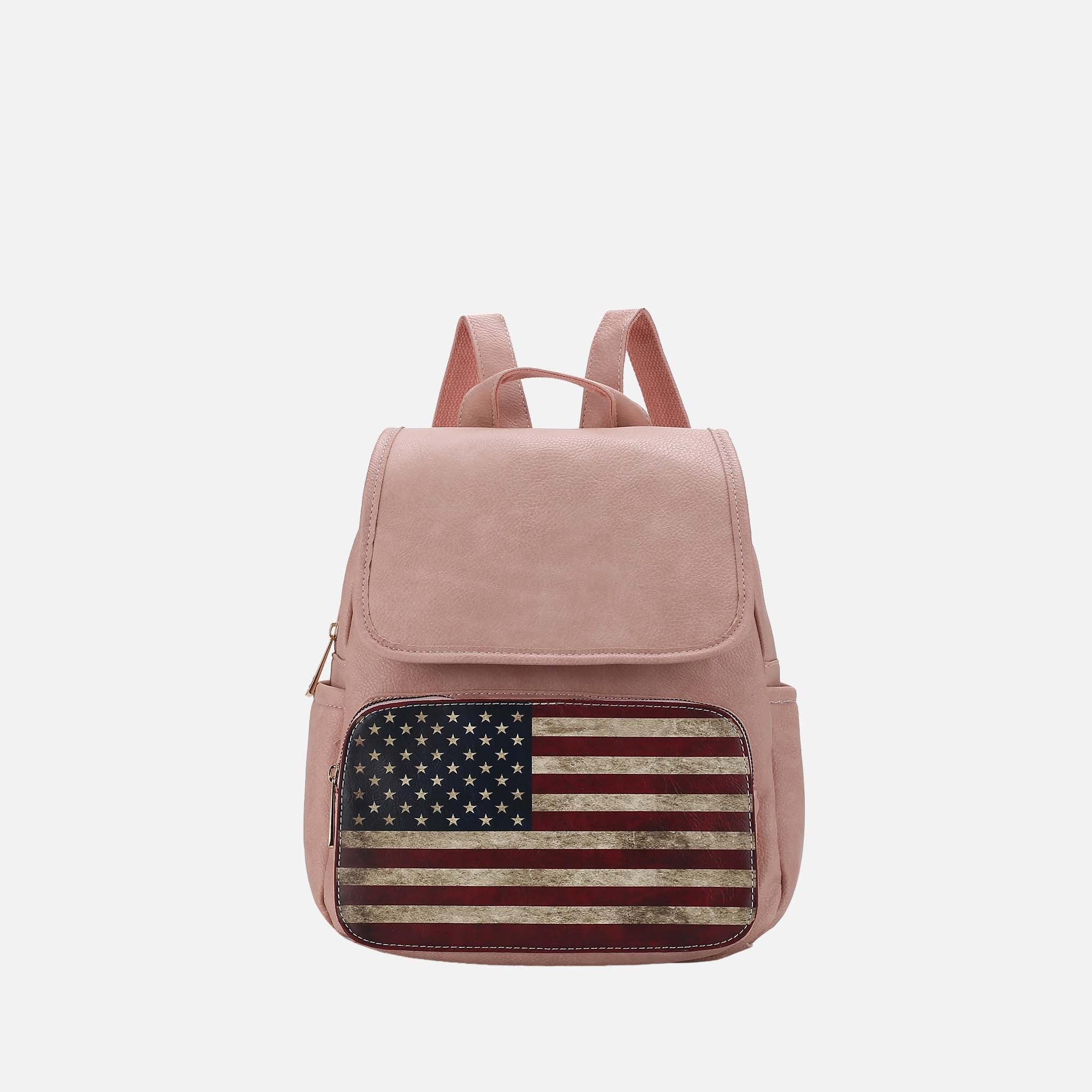 Regina Printed Flag Backpack-thumbmail-3