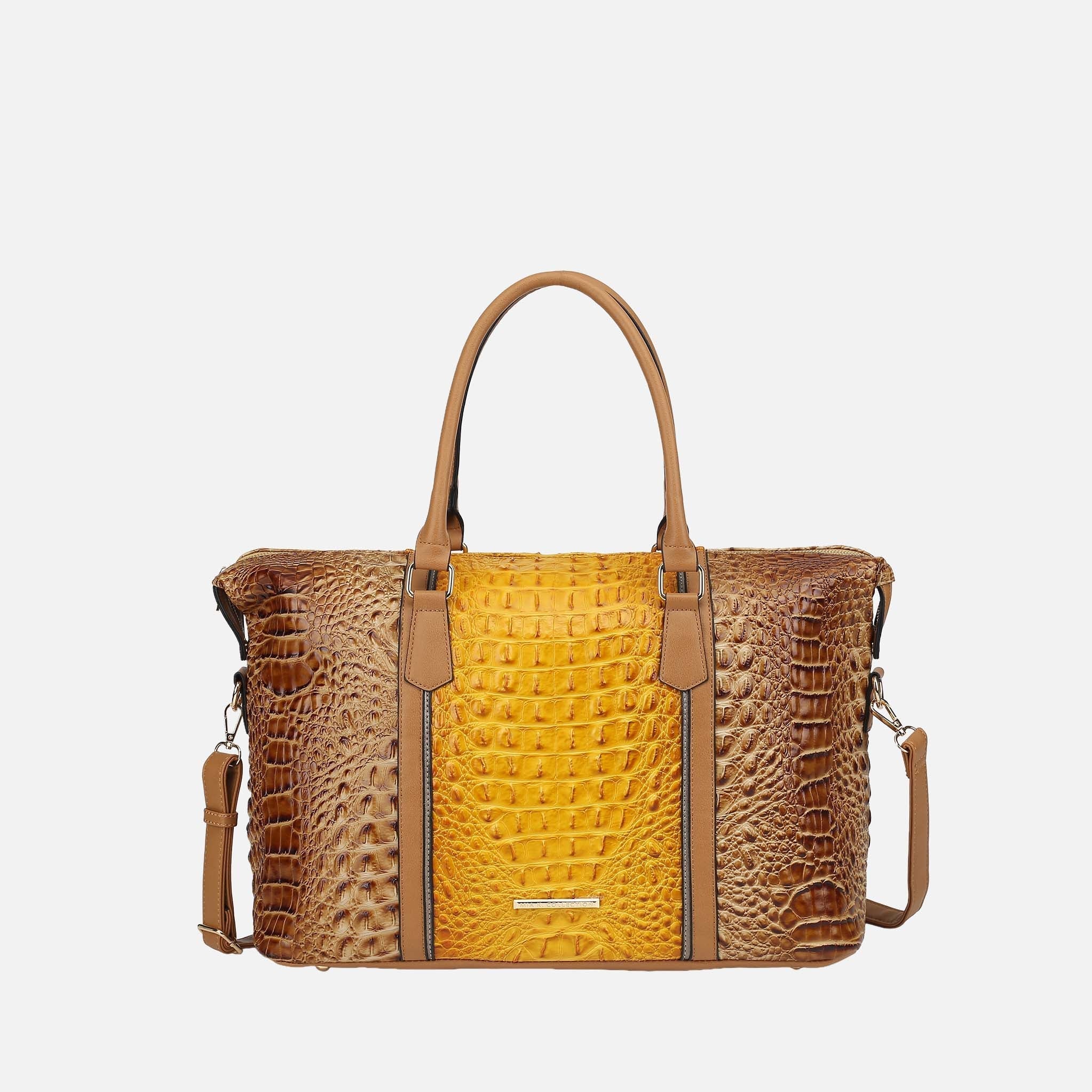 Raven Croc Embossed Duffel Bag-thumbmail-2