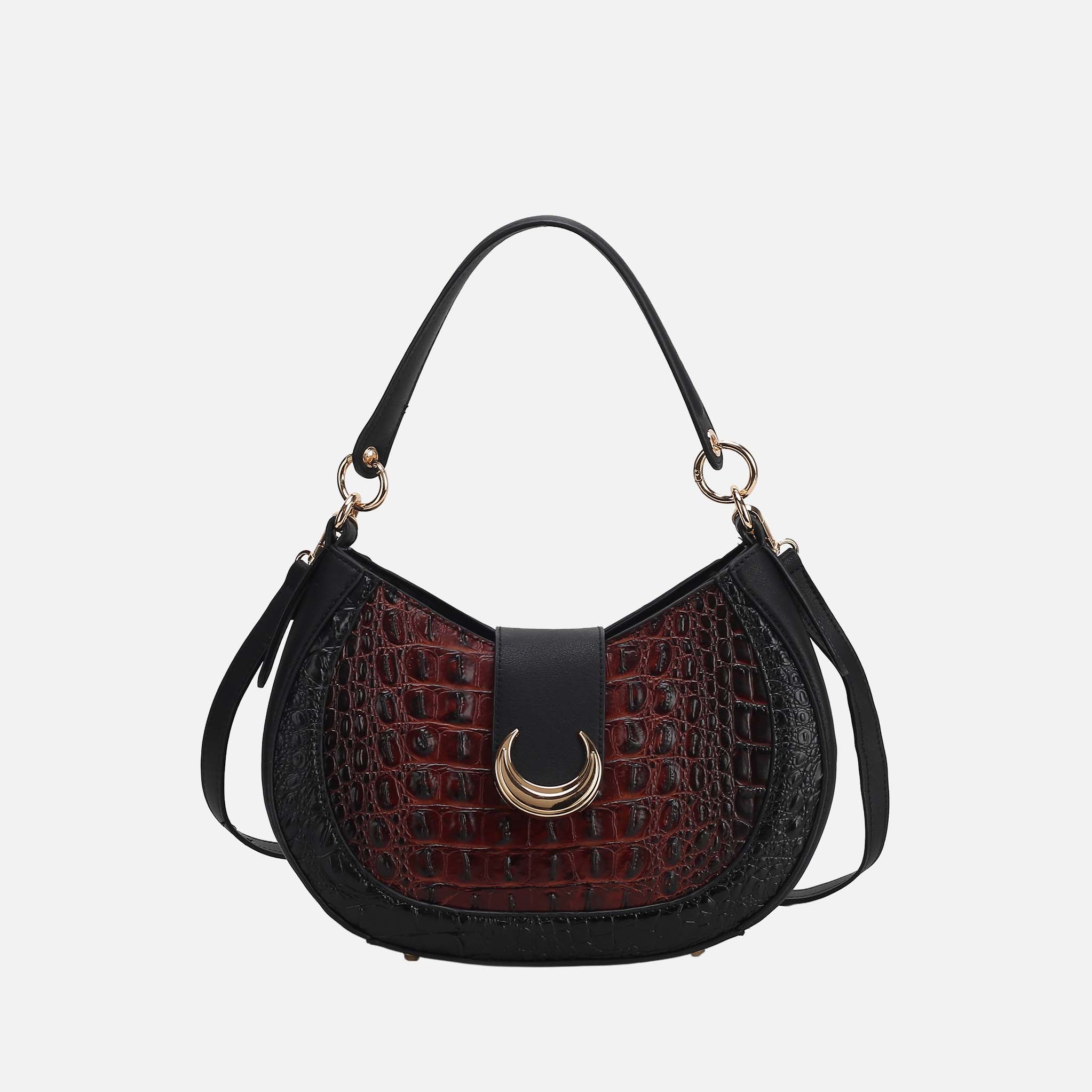 Jain Croc-Embossed Shoulder Bag-thumbmail-5