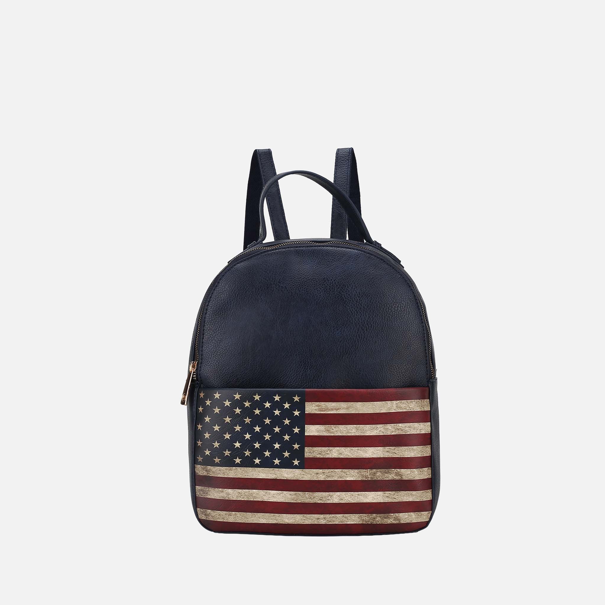 Briella Flag Print Backpack-thumbmail-2