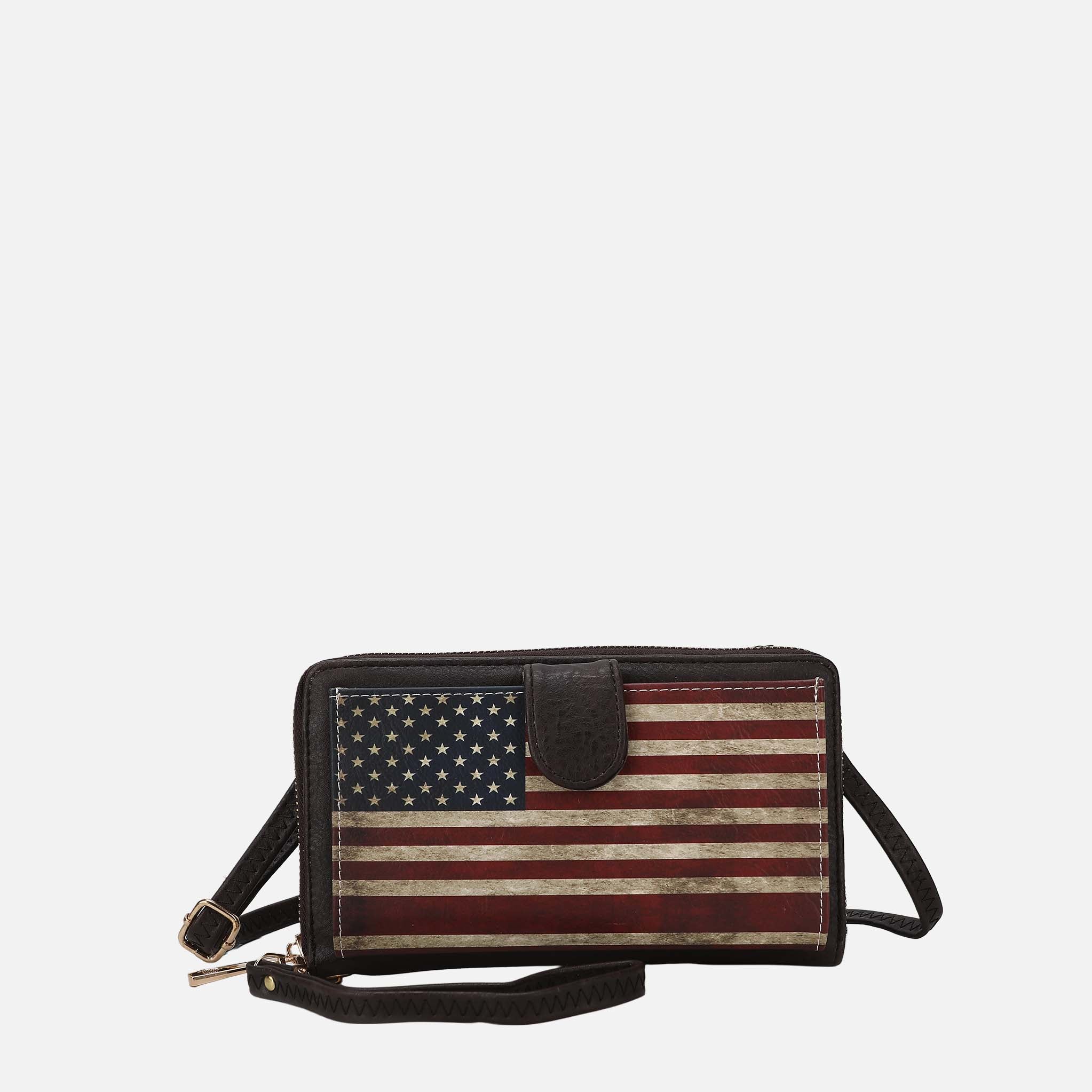 Kiara Printed Flag Phone Crossbody Bag-thumbmail-2