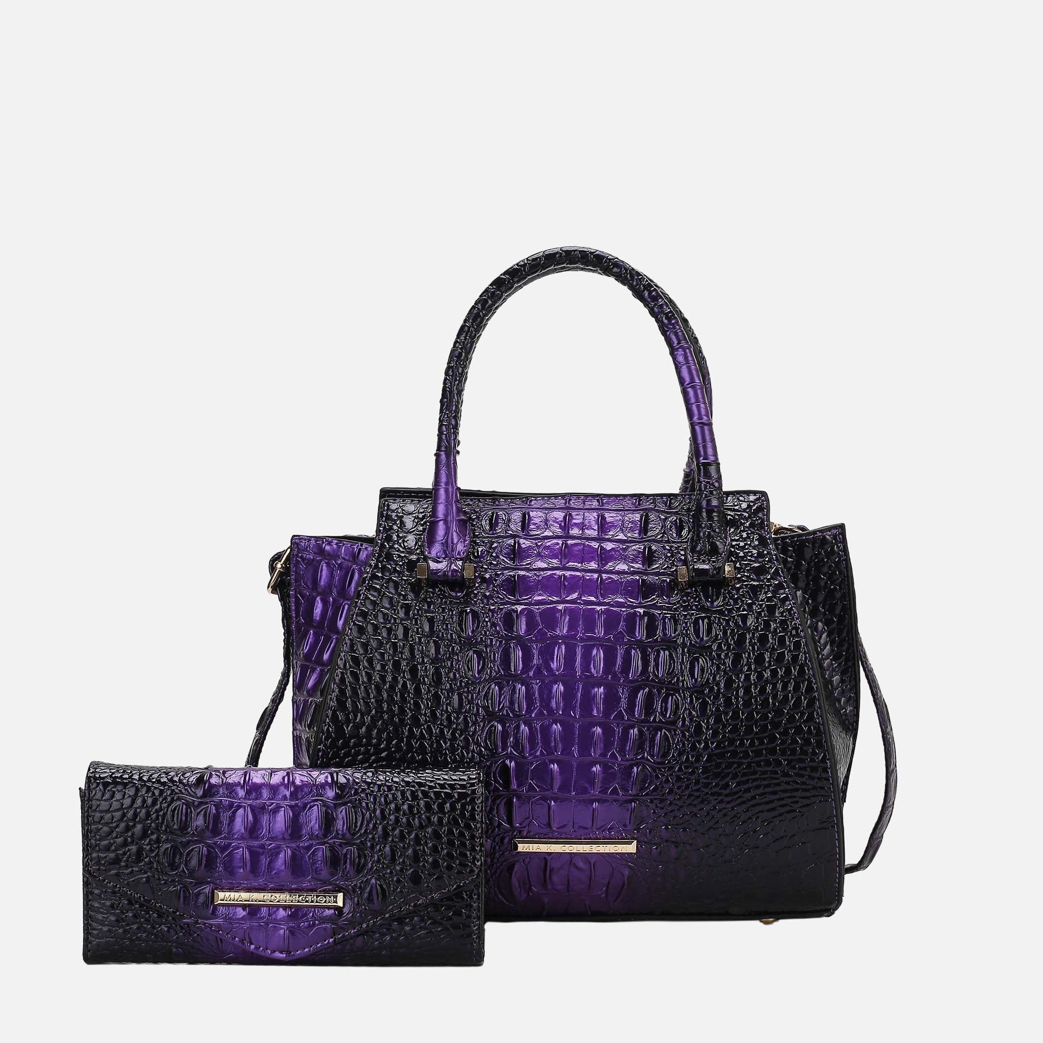 Bently Croc-Embossed Tote and Set-thumbmail-4