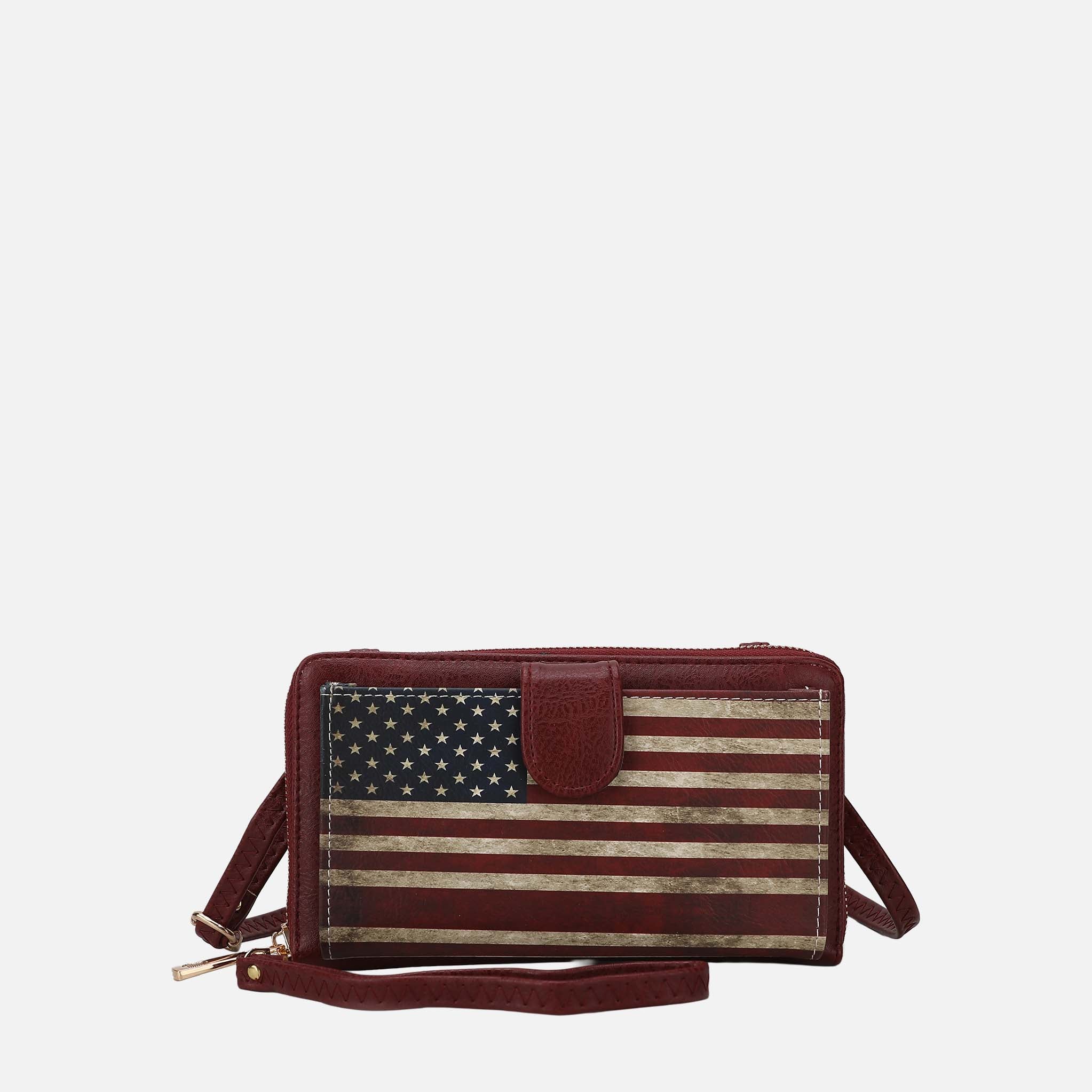 Kiara Printed Flag Phone Crossbody Bag-thumbmail-3