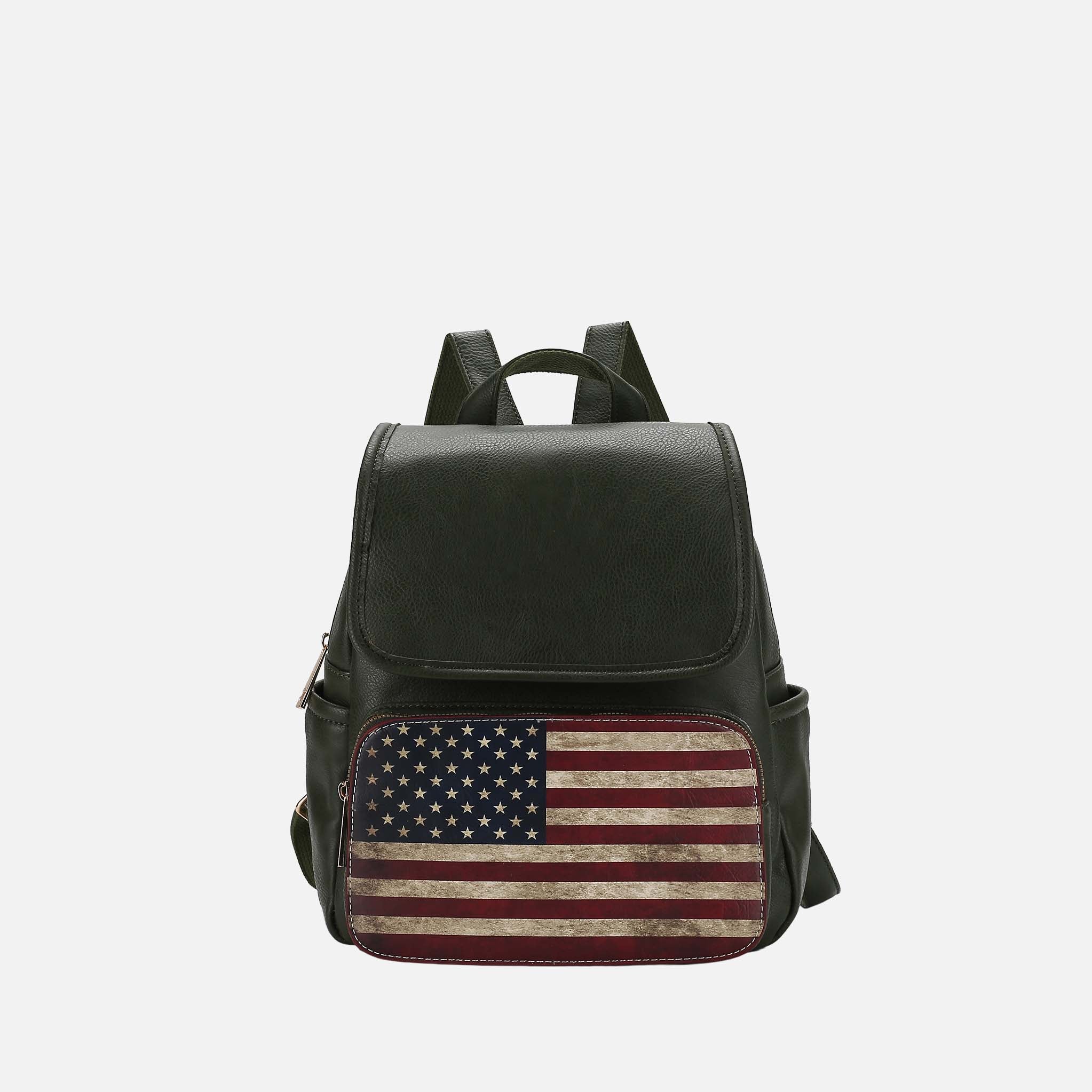 Regina Printed Flag Backpack-thumbmail-10