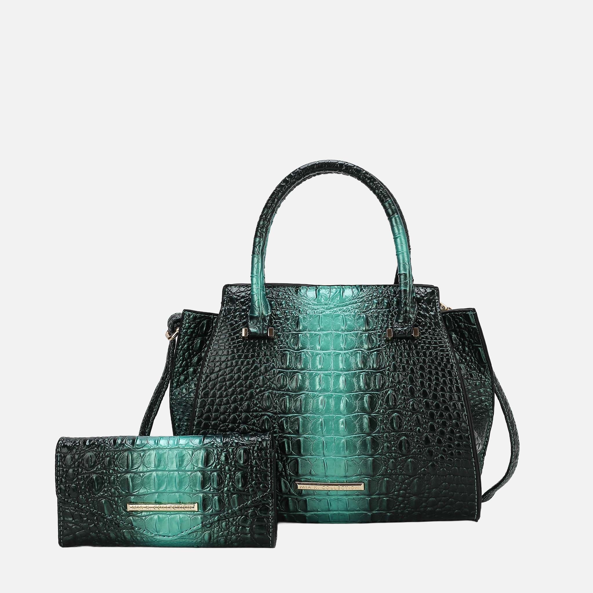 Bently Croc-Embossed Tote and Set-thumbmail-1