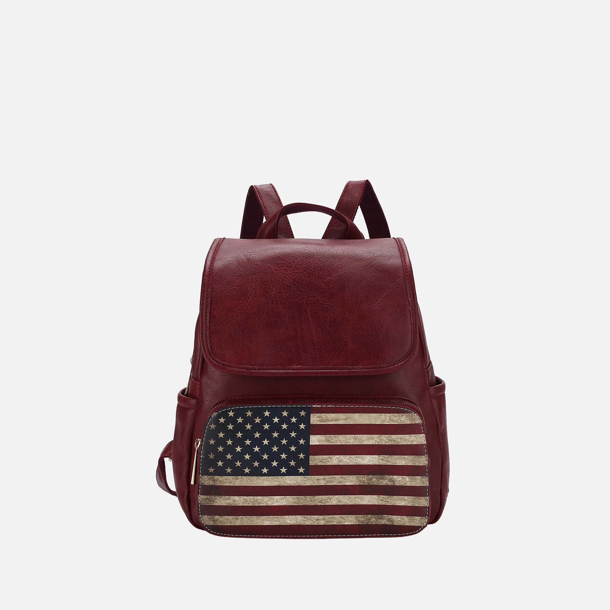 Regina Printed Flag Backpack-thumbmail-6