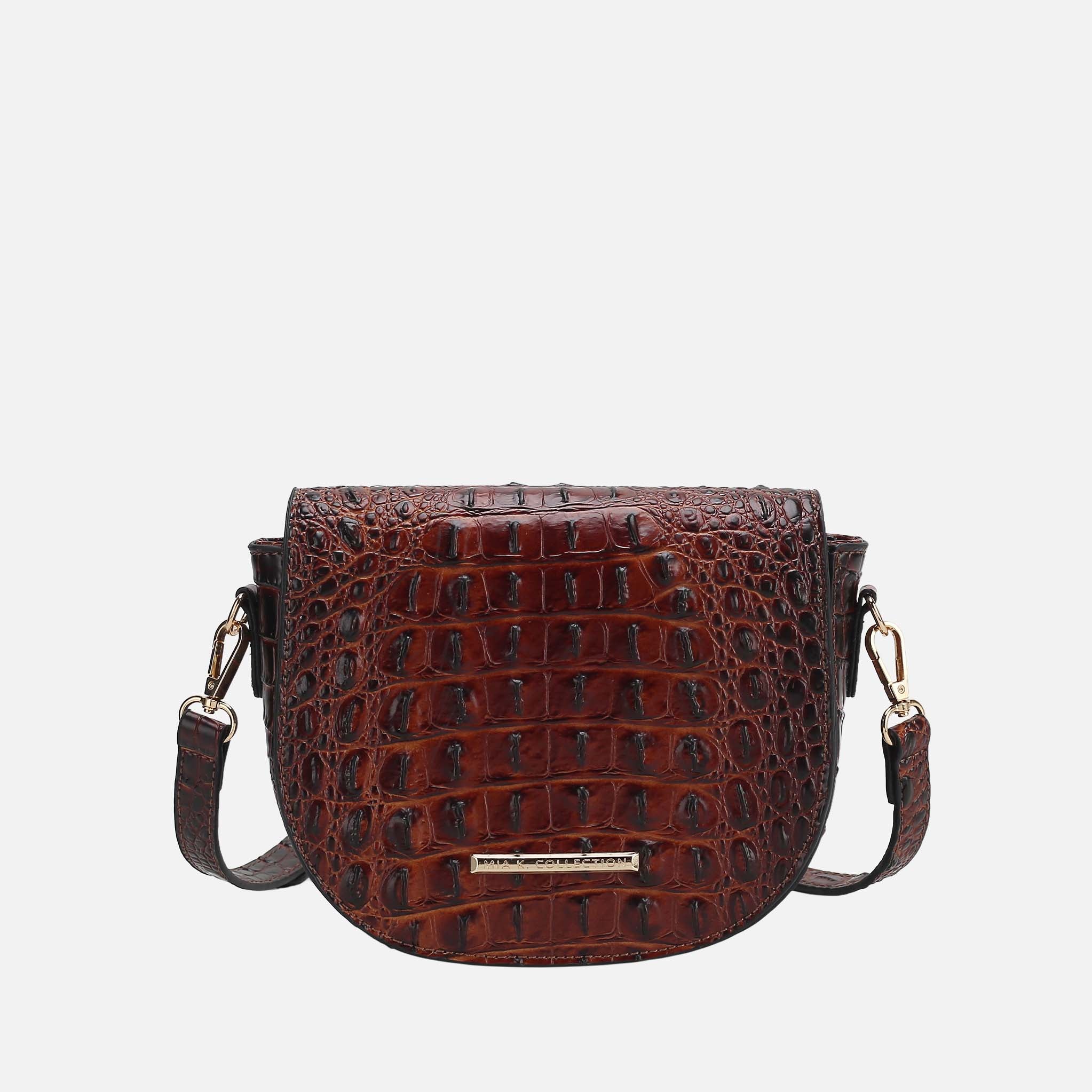 Amalia Solid Croc Crossbody Bag-thumbmail-7