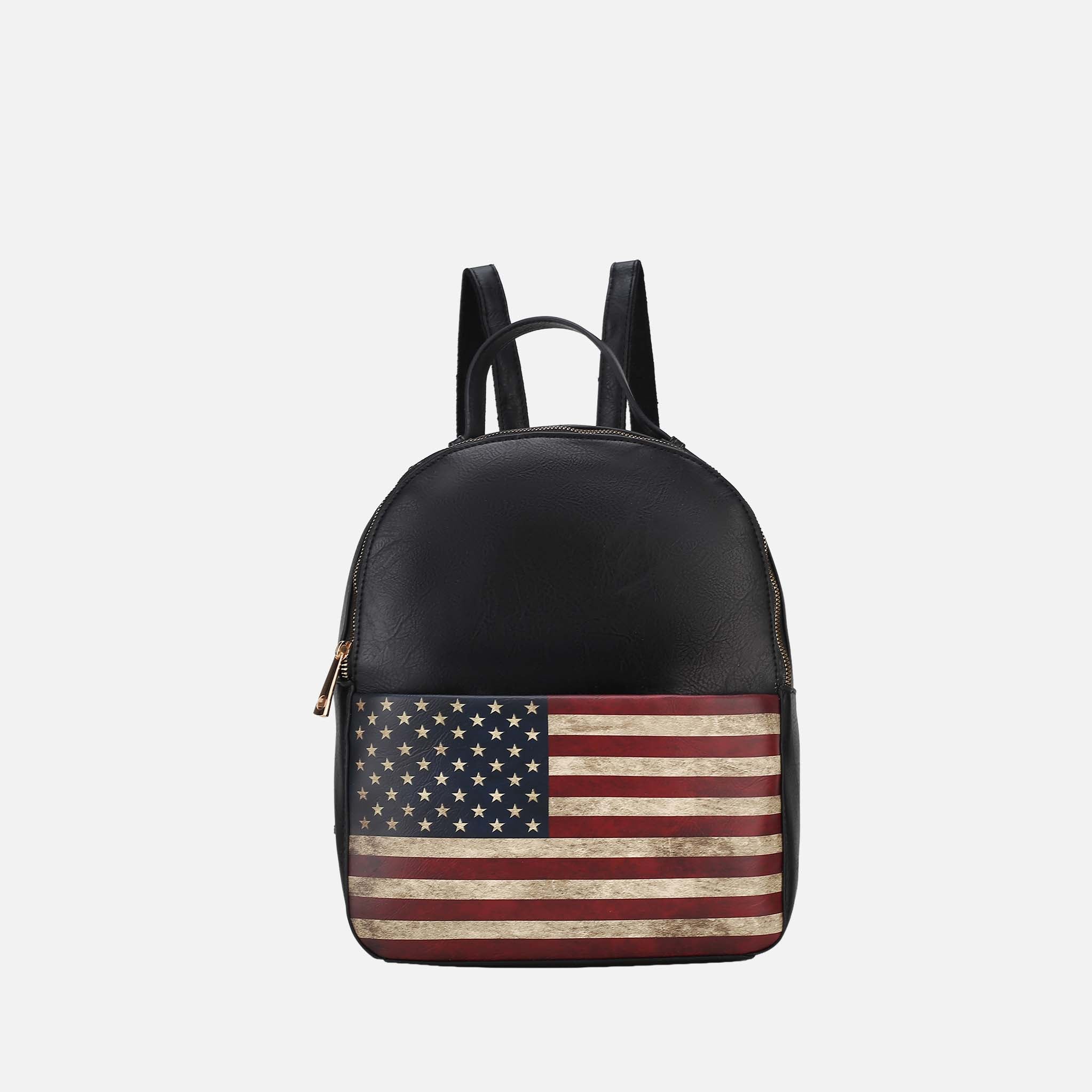 Briella Flag Print Backpack-thumbmail-4