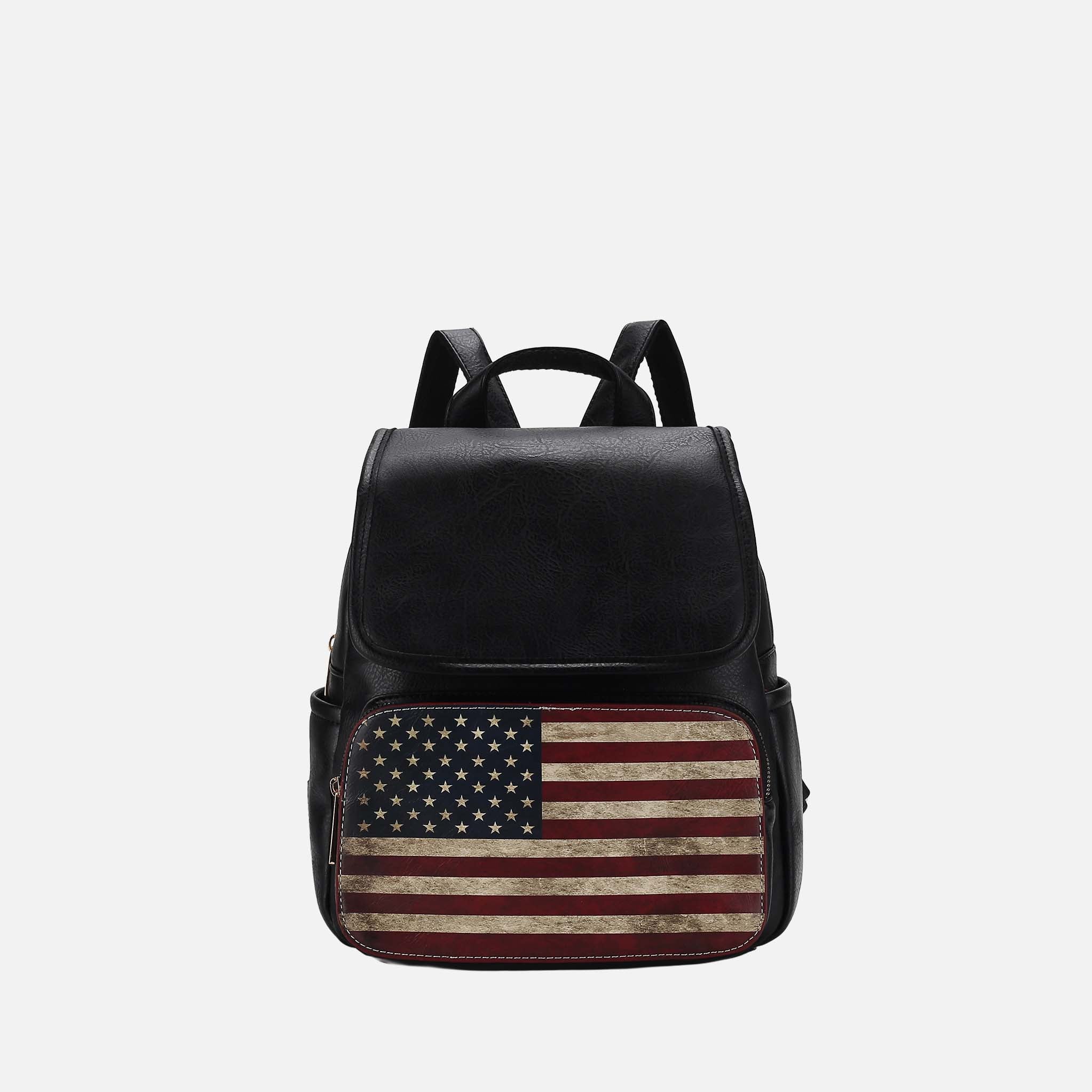 Regina Printed Flag Backpack-thumbmail-6