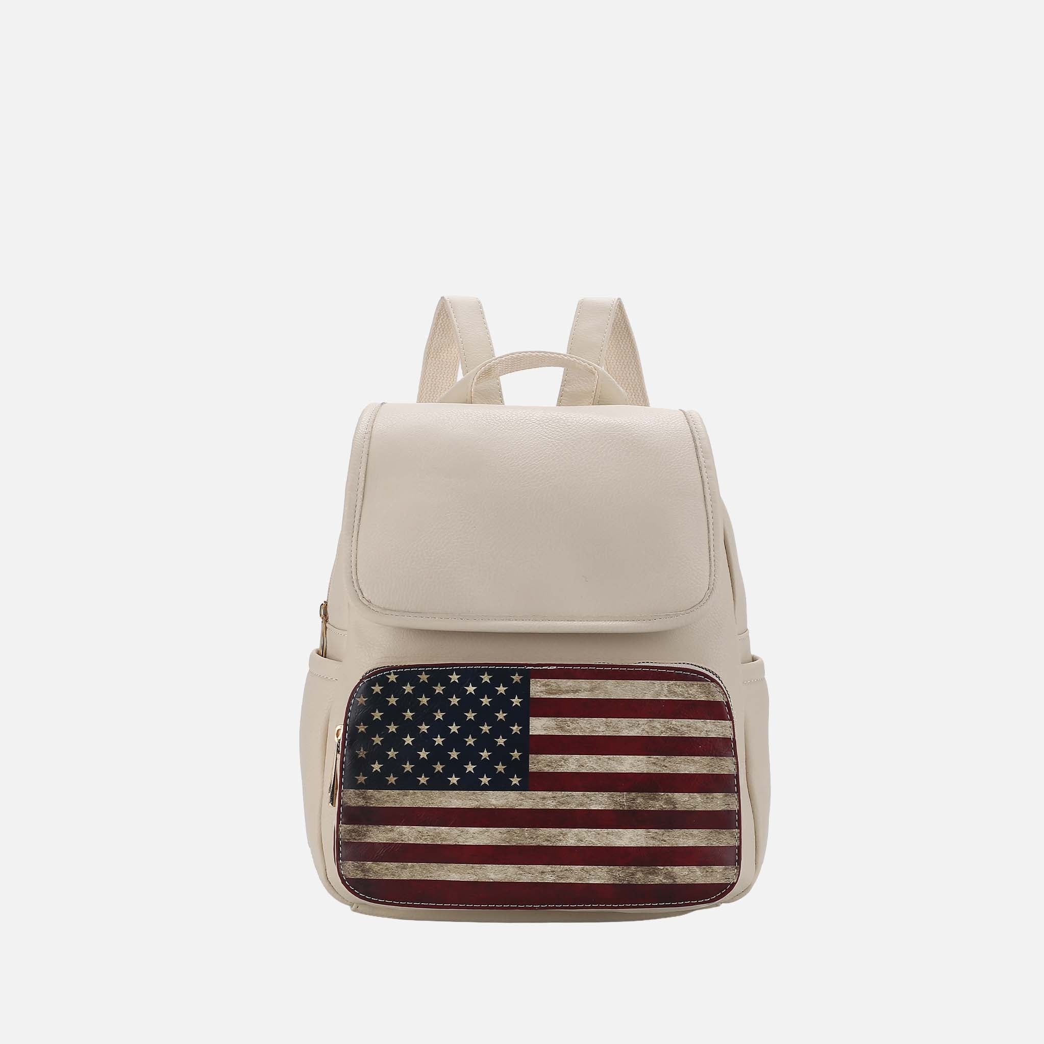 Regina Printed Flag Backpack-thumbmail-8