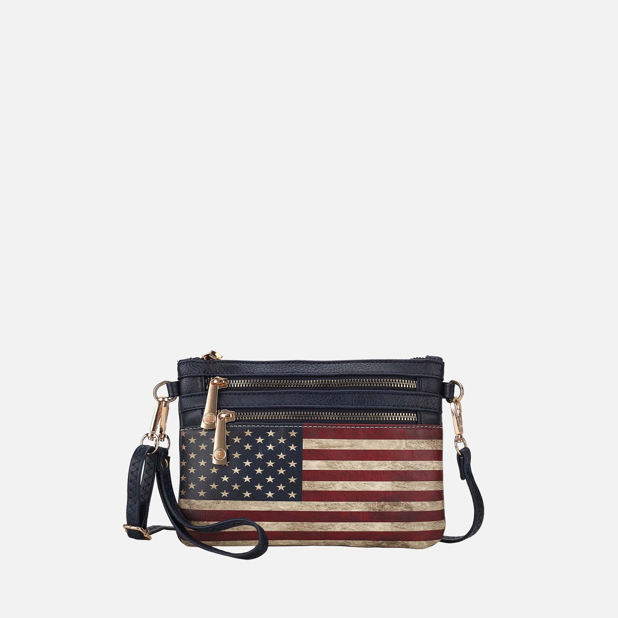Alisson Printed Flag Crossbody Bag-thumbmail-2