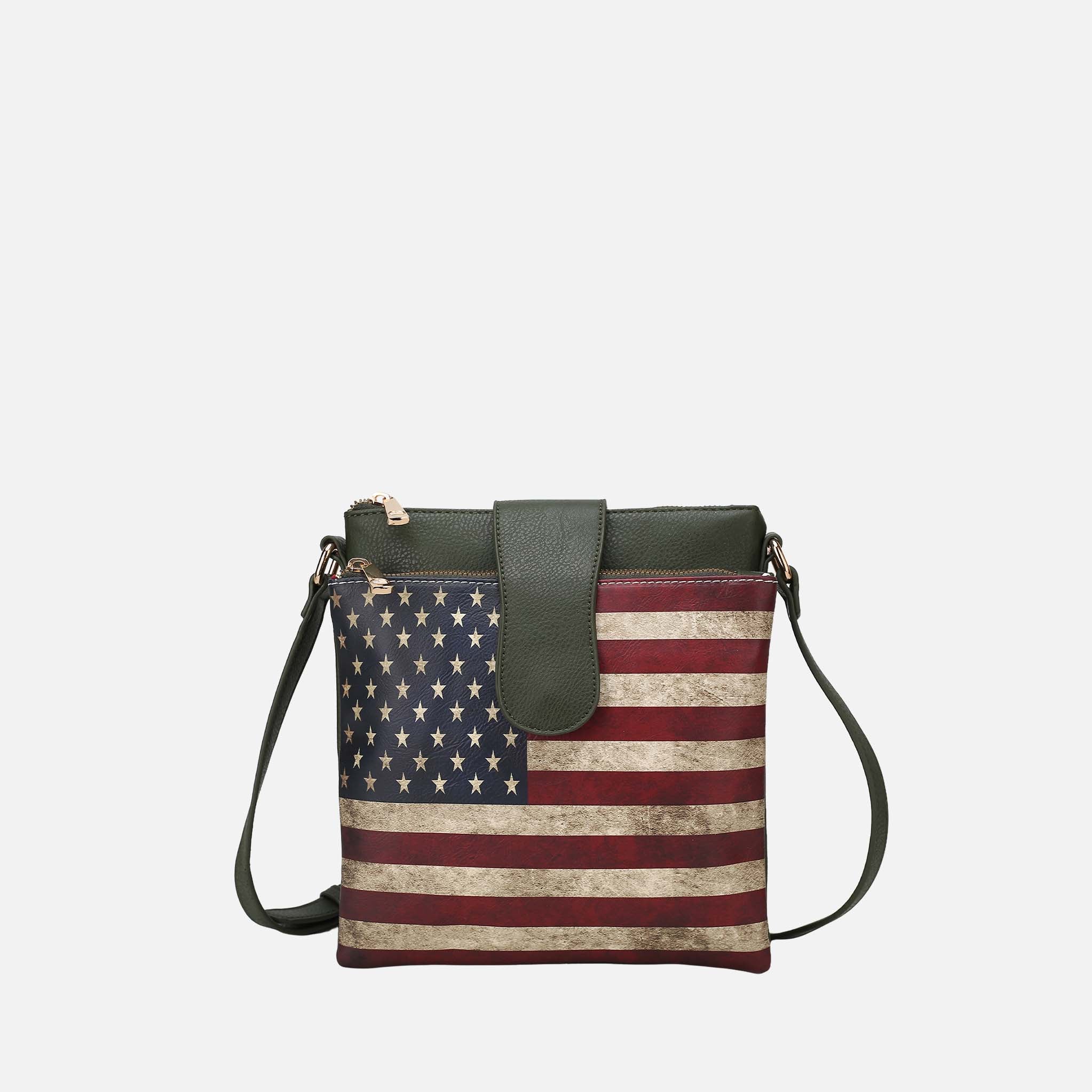 Josephine Printed Flag Crossbody Bag-thumbmail-7